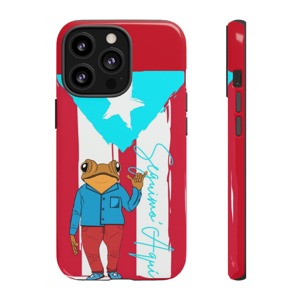 Puerto Rican Flag Frog Design ("Señorita Hops")Phone Case Isla del Encanto Phone Case – Puerto Rican Style