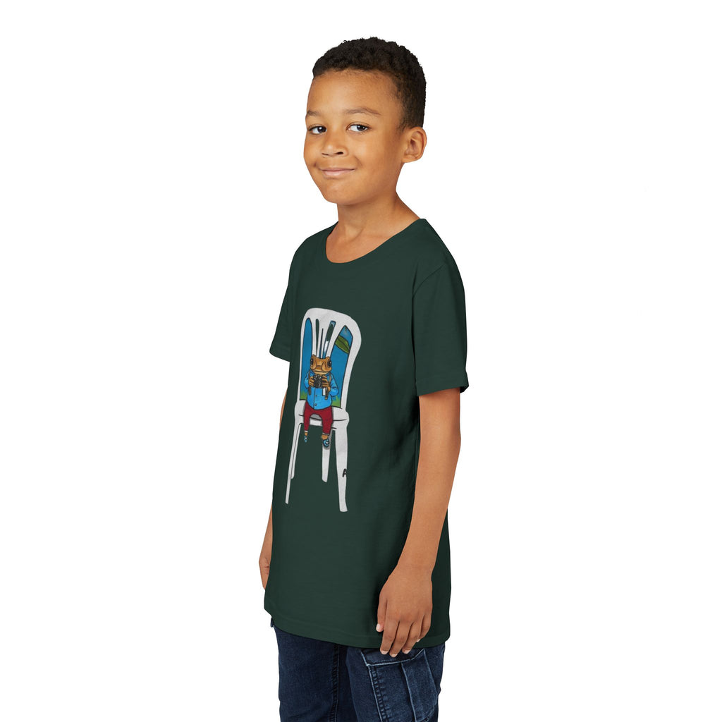 Kids Concho on a High Chair T-Shirt Cute Baby Rabbit Feeding Tee kids PUERTO RICO CHRISTMAS T-SHIRT