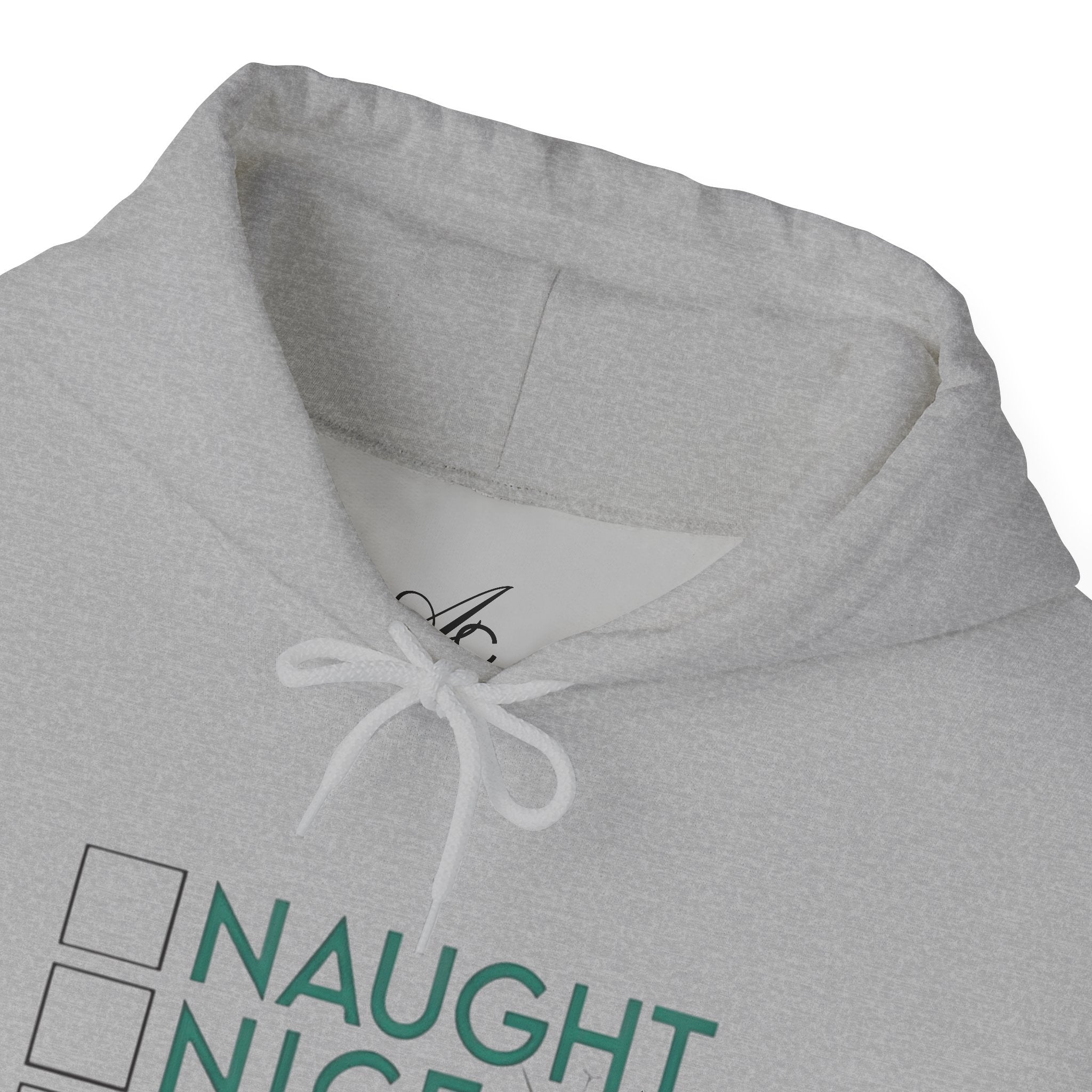 Holiday Hoodie — "Naughty, Nice, I Tried" Funny Christmas Sweatshirt