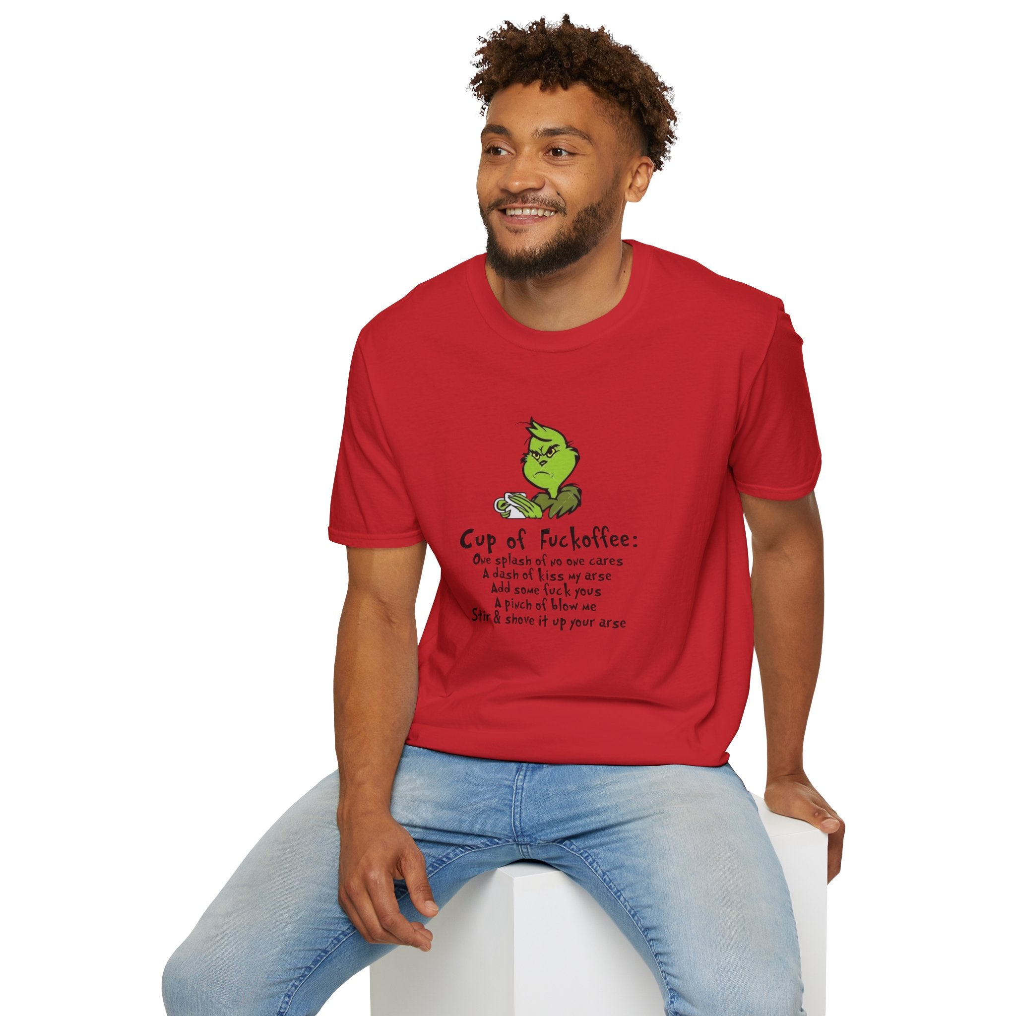 Holiday Apparel | Christmas Tees & Sweatshirts with Festive Quotes Funny Grinch Coffee Lover T-Shirt