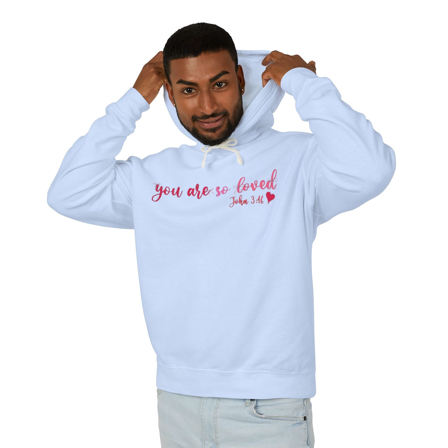 Mama Hoodie "You Are So Loved" — Christian Mama Lightweight Hooded Sweatshirt