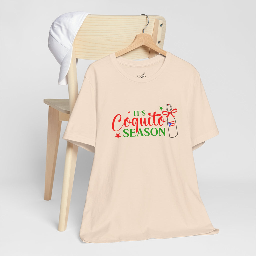 It's Coquito Season T-Shirt - Christmas Puerto Rican Holiday Cocktail Tee