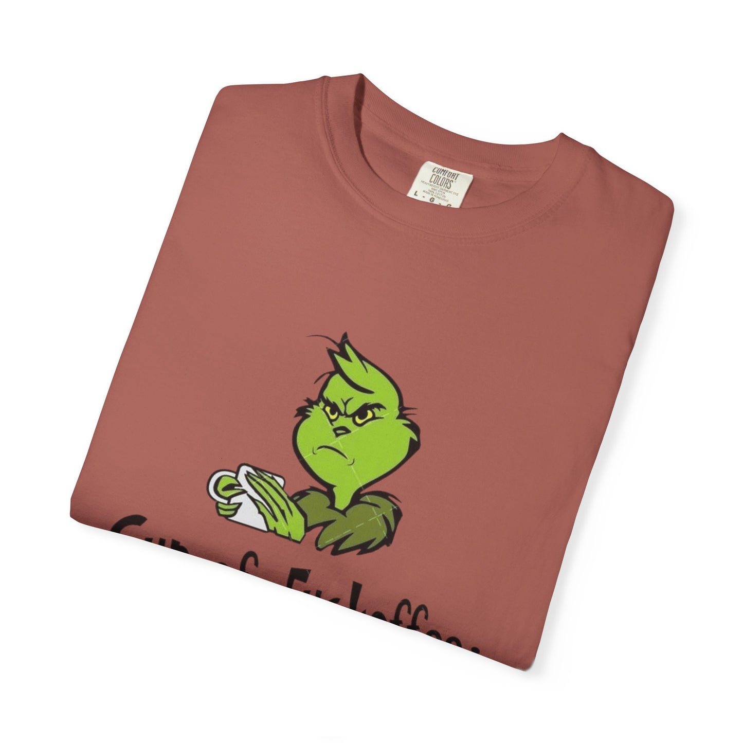 Holiday Graphic Tees  Cozy Festive Wear Funny Grinch-Inspired Unisex T-Shirt Cup of Fuckoffee