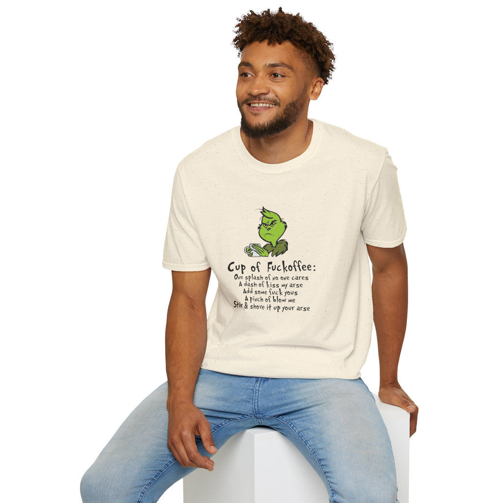 Holiday Apparel | Christmas Tees & Sweatshirts with Festive Quotes Funny Grinch Coffee Lover T-Shirt