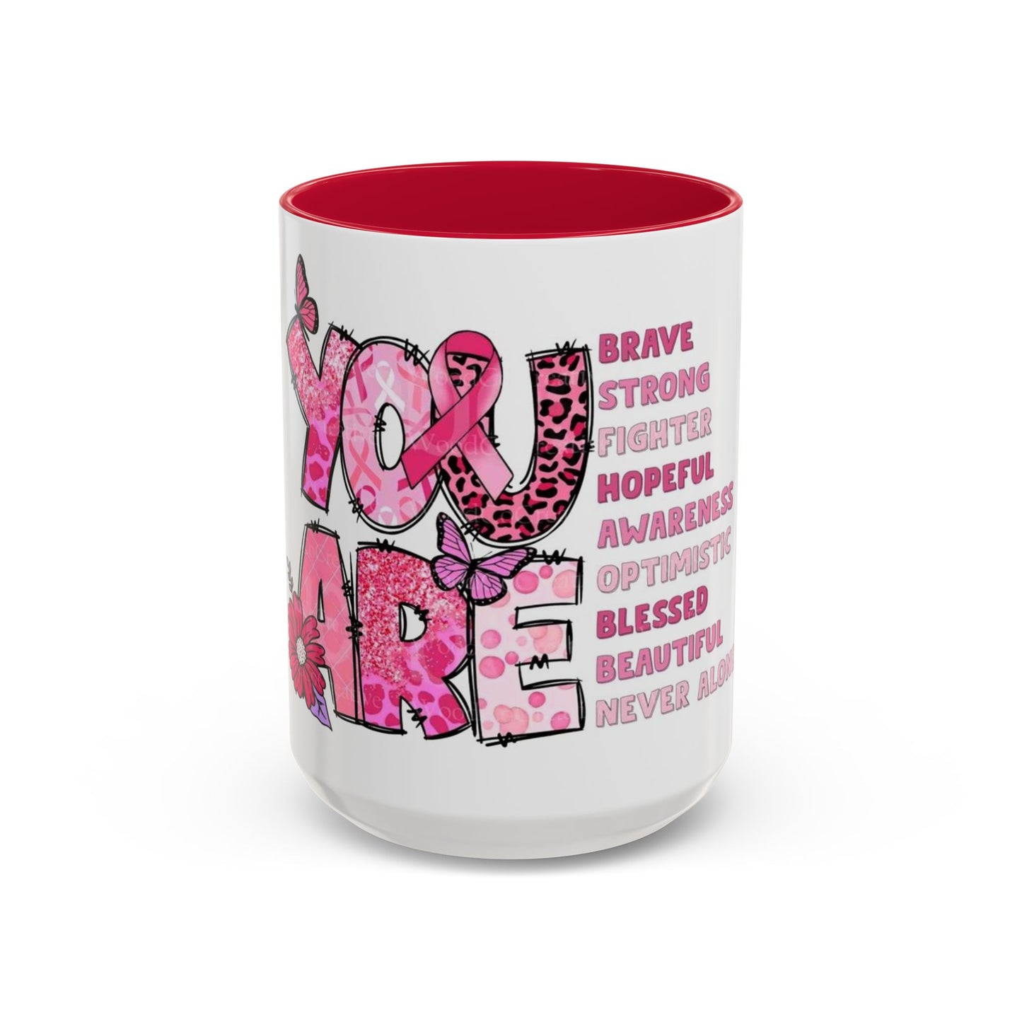 Cancer Hope Collection Empowering Inspirational Mug for Breast Cancer Awareness