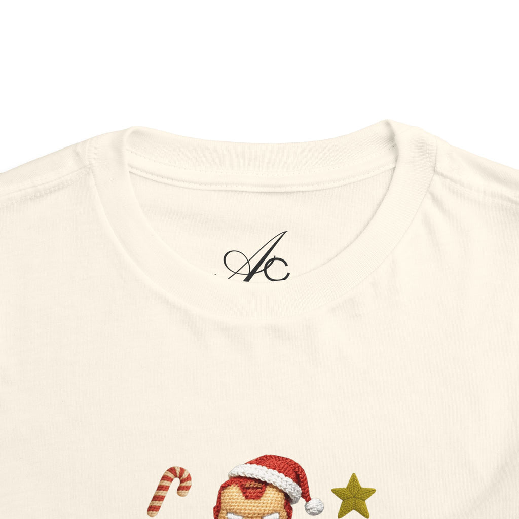 Toddler Tee  Cute Stacked Superhero Christmas Pile christmas kids collection