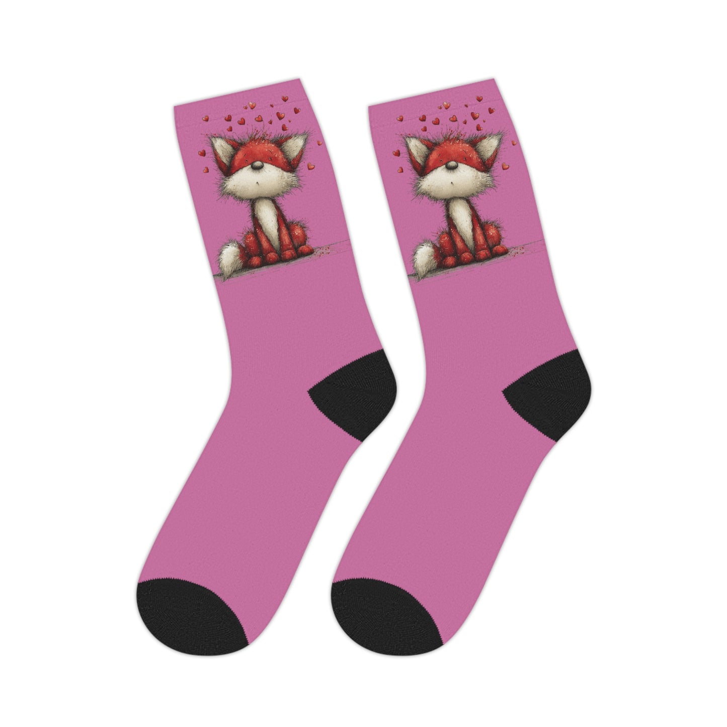 A small gift with lots of heart Valentine Candy Heart Mid-Length Socks