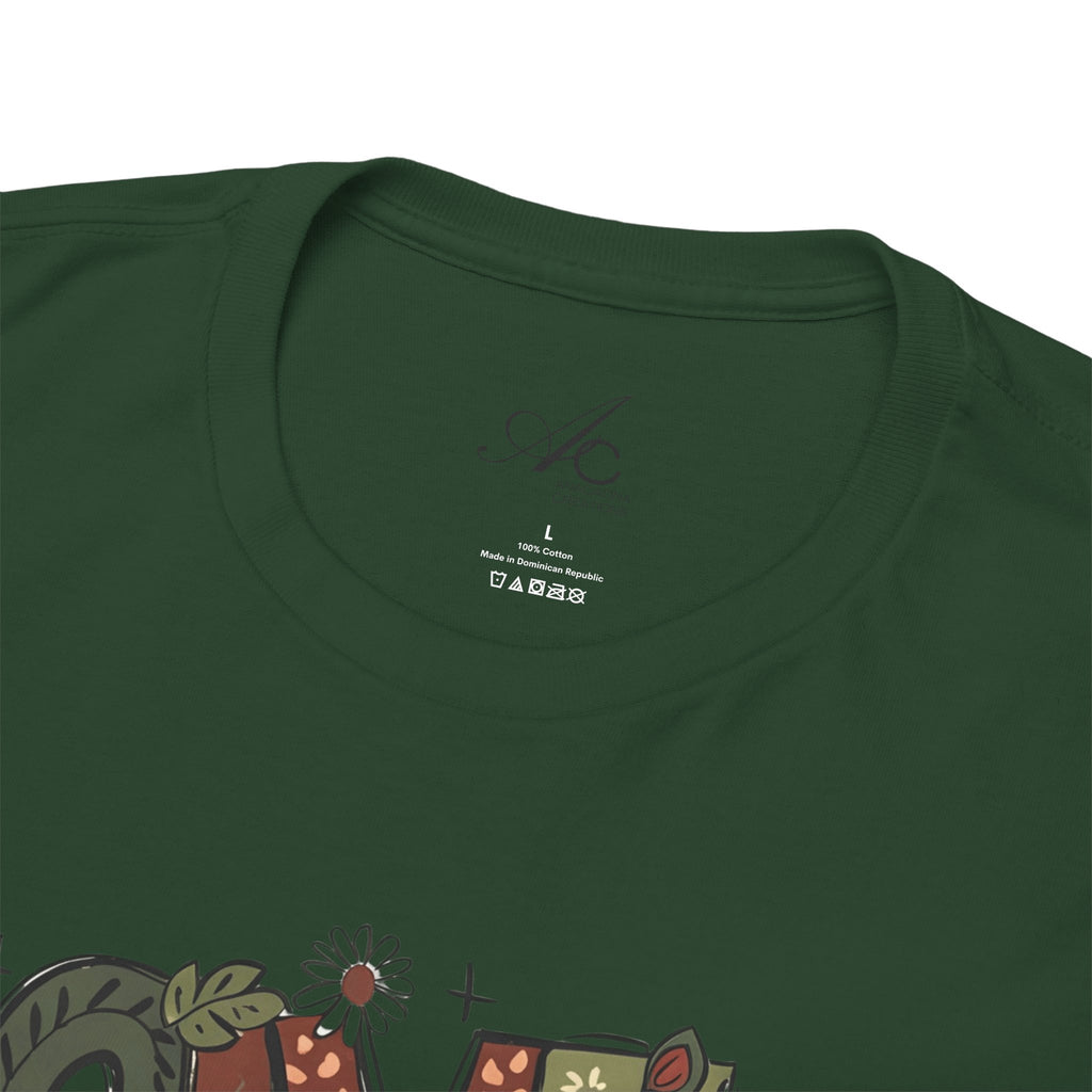 Give Thanks Tee Thanksgiving Graphic T-Shirt with Rustic Bow Design