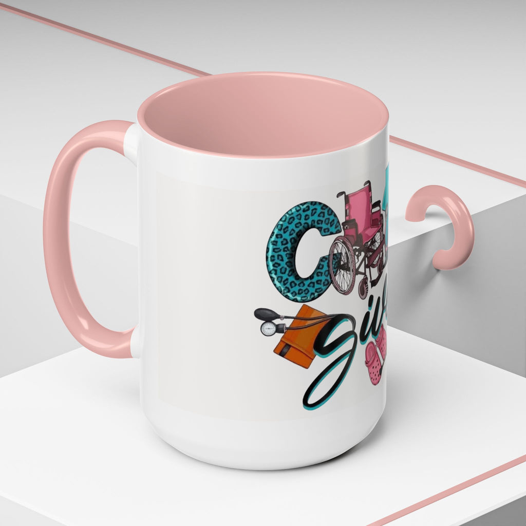 Nurse Given Accent Coffee Mug — Caregiver & Medical Equipment Design Christmas mug for all healthcare heroes