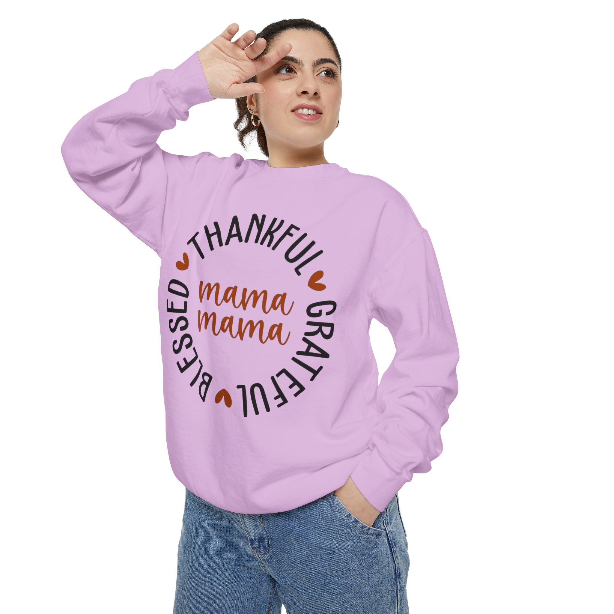 MOM  Sweatshirt Thankful Grateful Blessed "Mama Mama" Sweatshirt