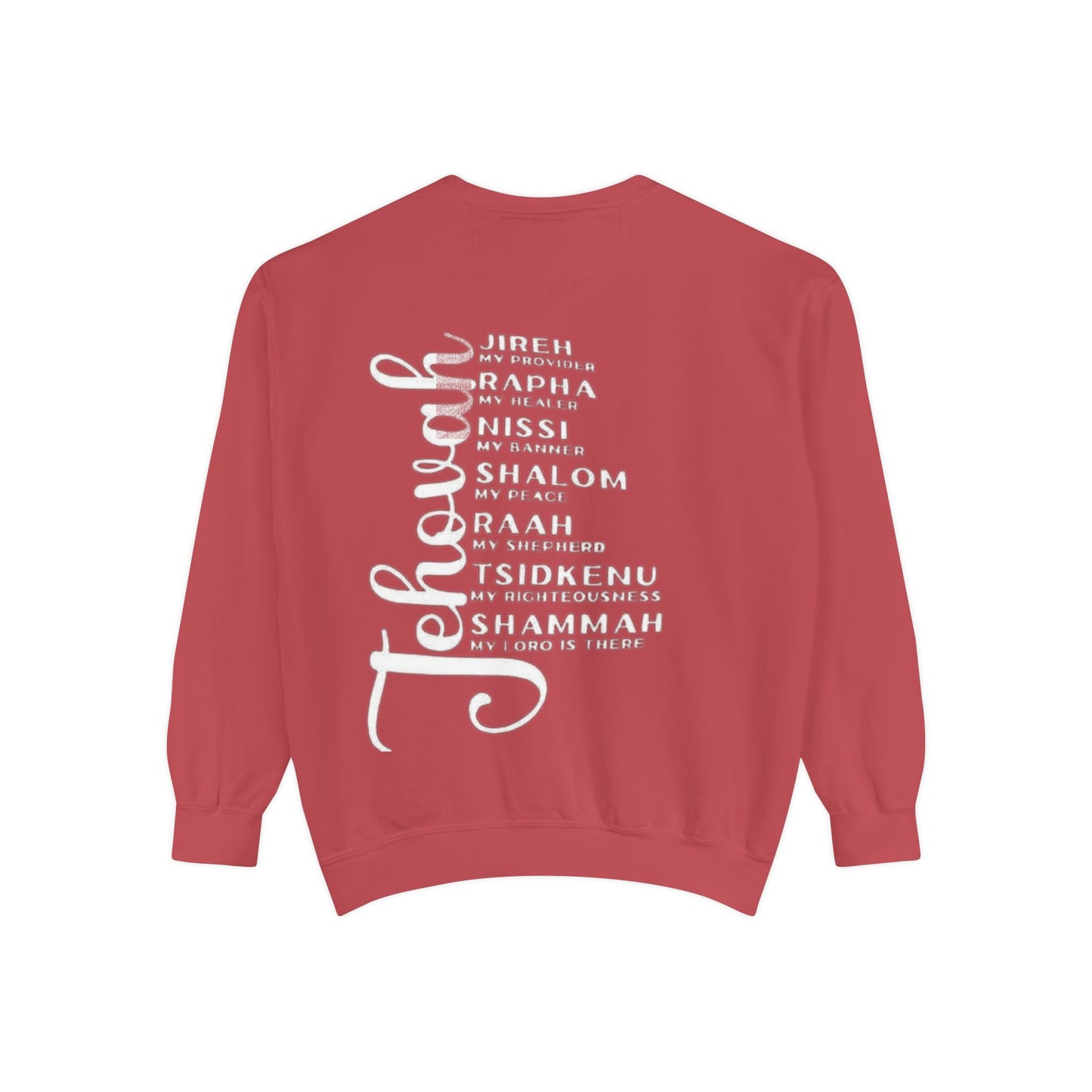 Jehovah Names Sweatshirt  Christian Faith Scriptural Names Pullover