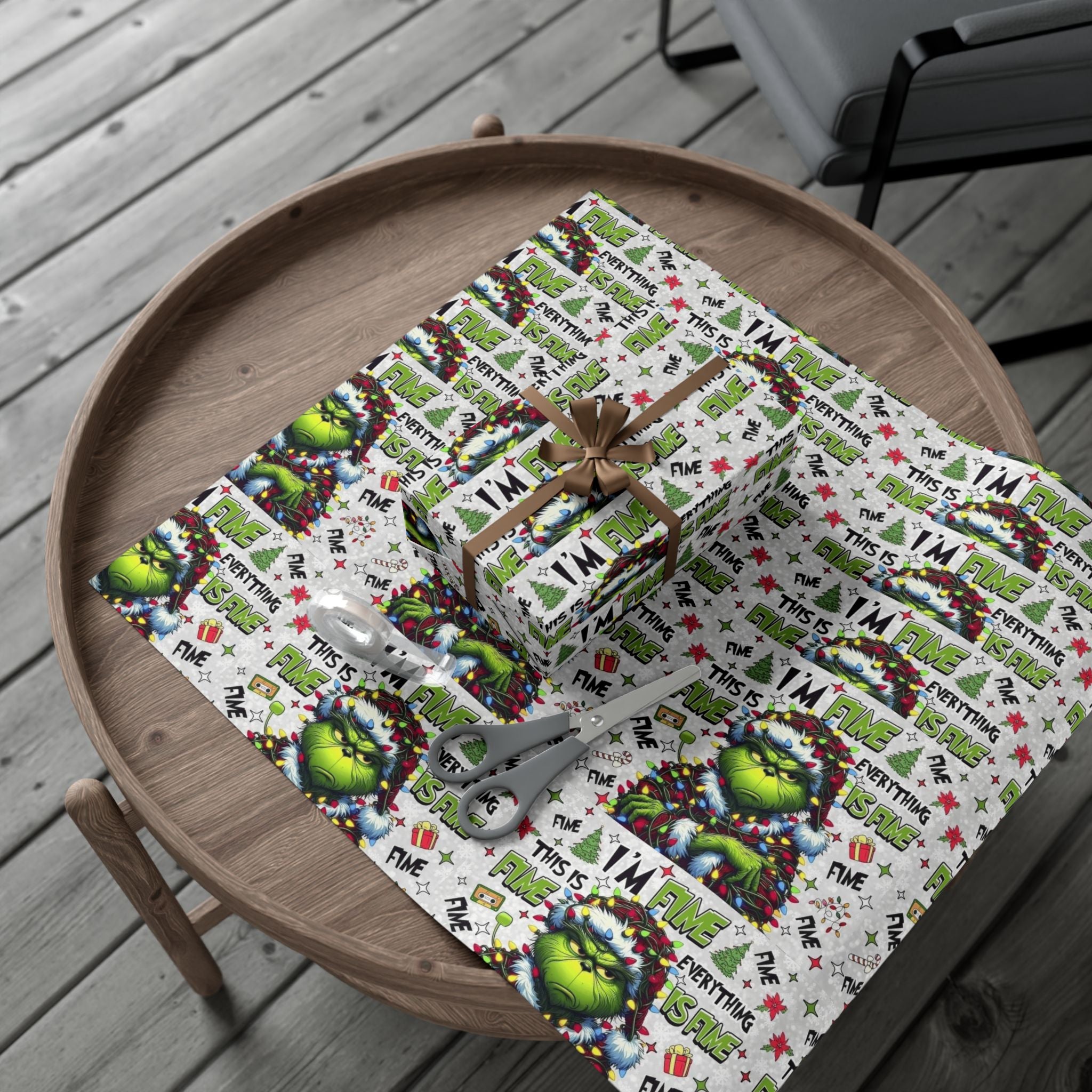 Festive Wrapping Paper  Whimsical Holiday Gift Wrap | Christmas Paper Roll | Fun & Unique Gift Packaging