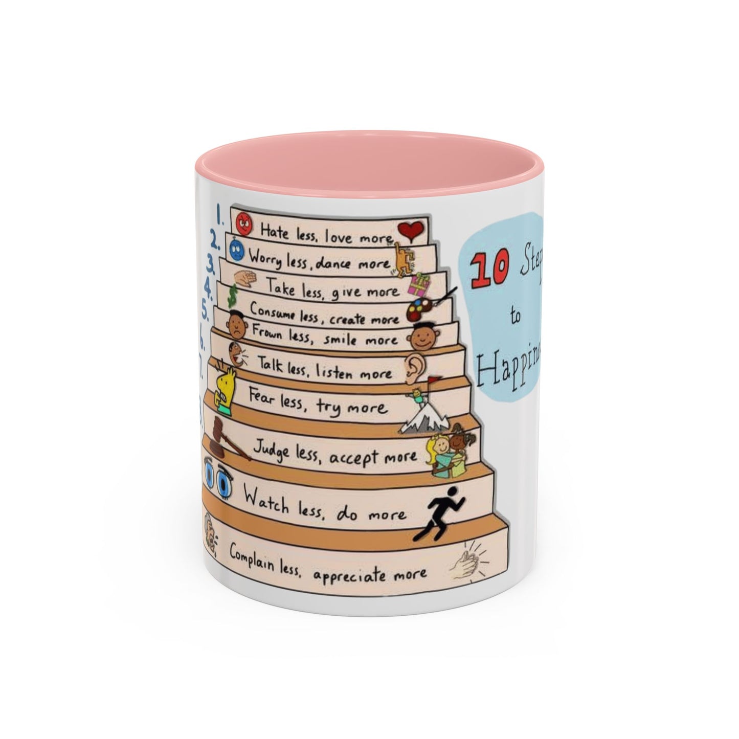 ☕ Start Your Day with Meaning Motivational Gift, Self-Care Mug, Unique Home Decor, Joyful Drinkware
