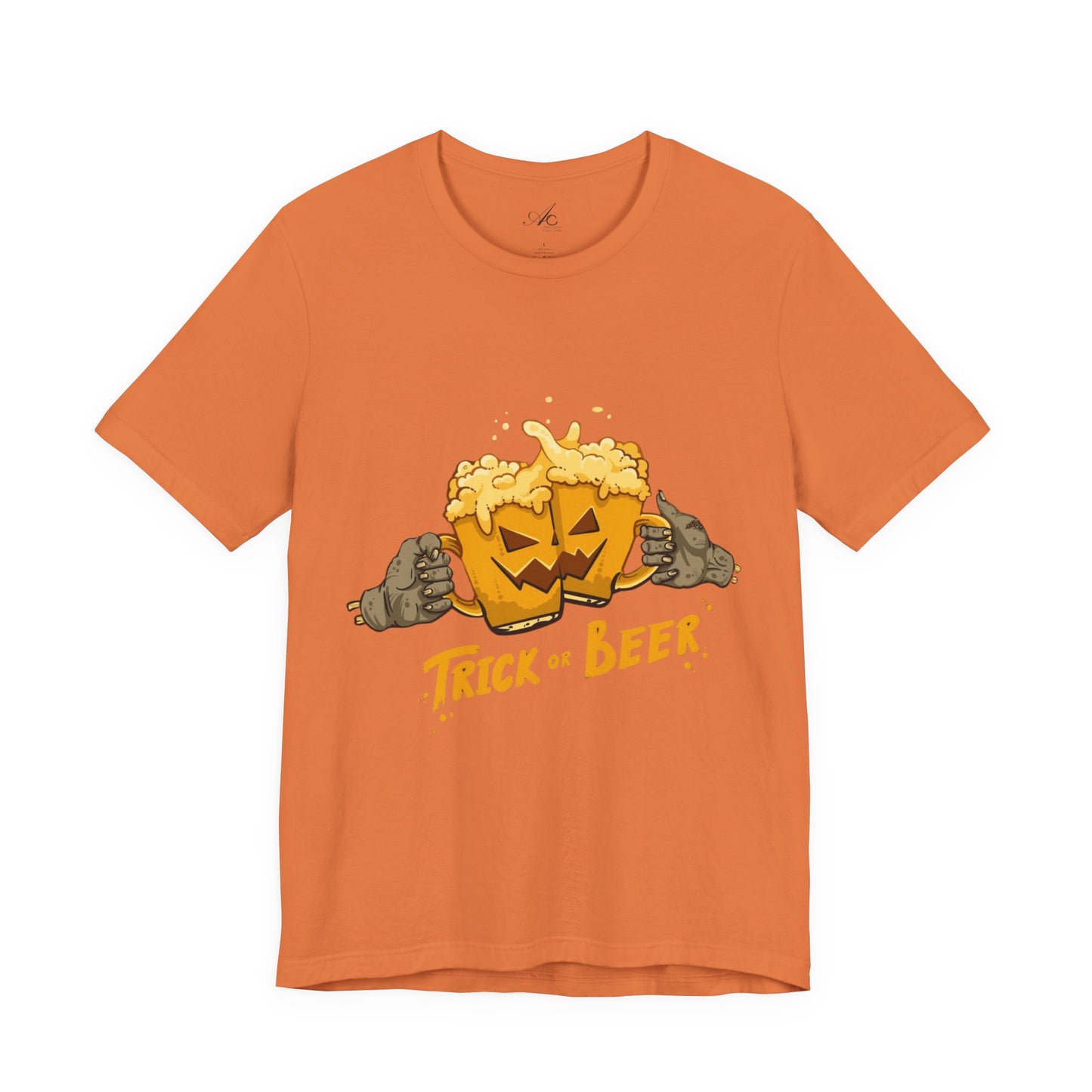 Halloween Beer Tee, Ghostly Fun Shirt, Unisex Graphic T-Shirt, Trick or Treat Apparel, Spooky Celebration Top