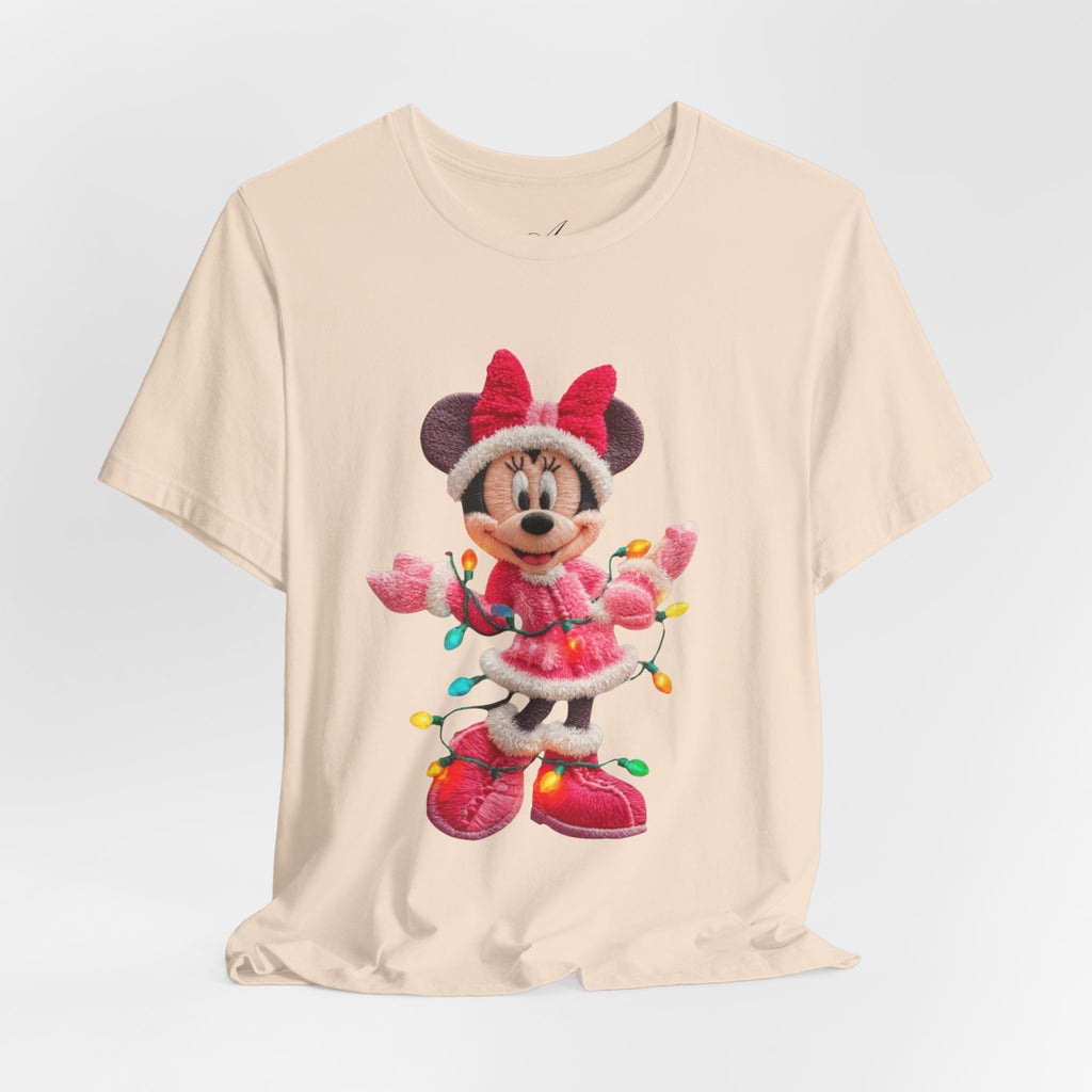 Minnie Mouse Holiday Lights T-Shirt Festive Holiday Designs