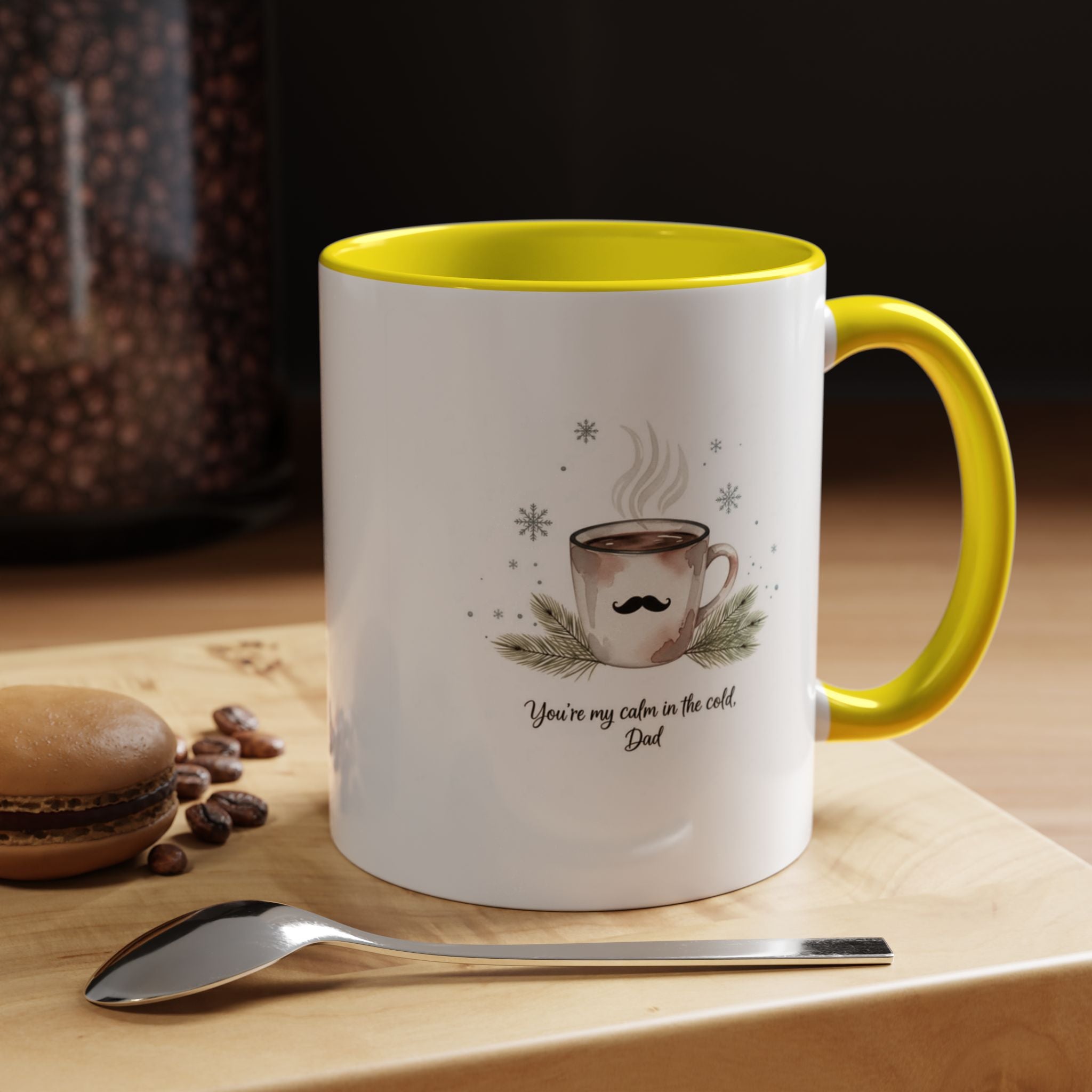 Holiday Coffee Cups with Festive Quotes & Designs Personalized Dad Coffee Mug You're my reason in the world