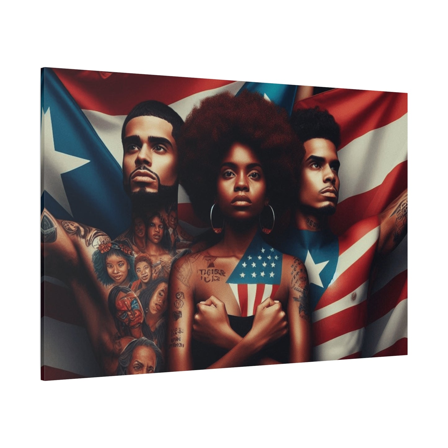 Rooted in Culture, Radiating Power Puerto Rican Wall Art, Unique Gift, Empowering Decor