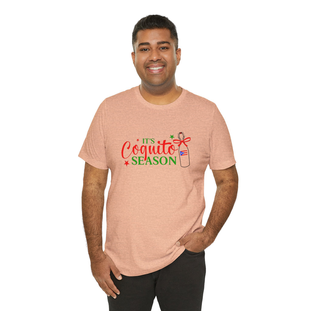 It's Coquito Season T-Shirt - Christmas Puerto Rican Holiday Cocktail Tee