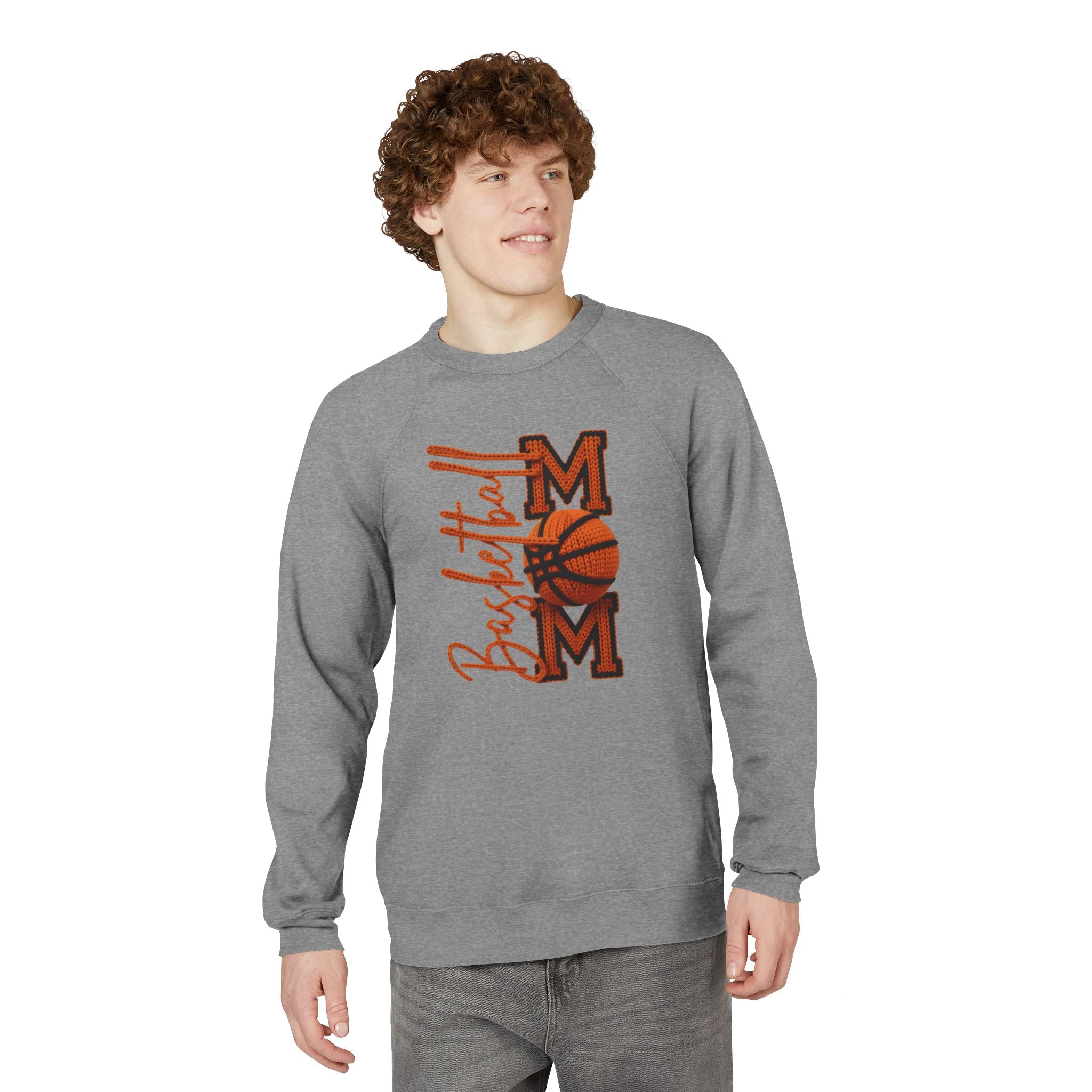 Basketball Mom Sweatshirt  Vintage Orange Hoop Mom Crewneck