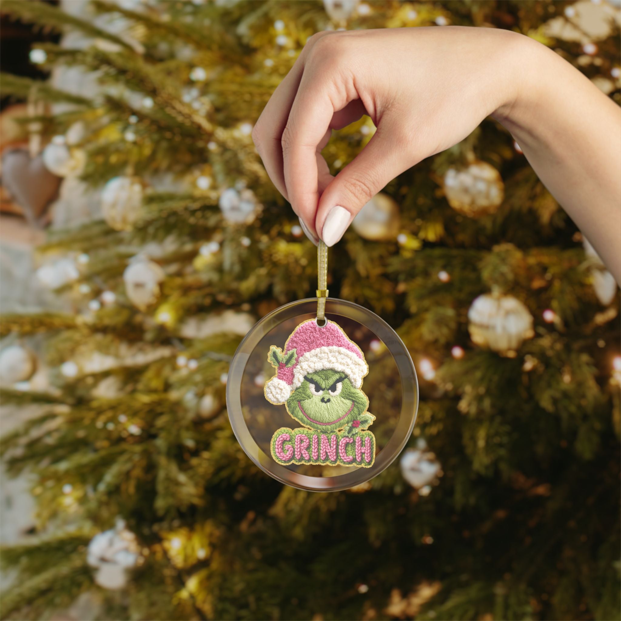 Glass Ornaments Holiday Tree Decoration Handcrafted Glass Ball Christmas Keepsake