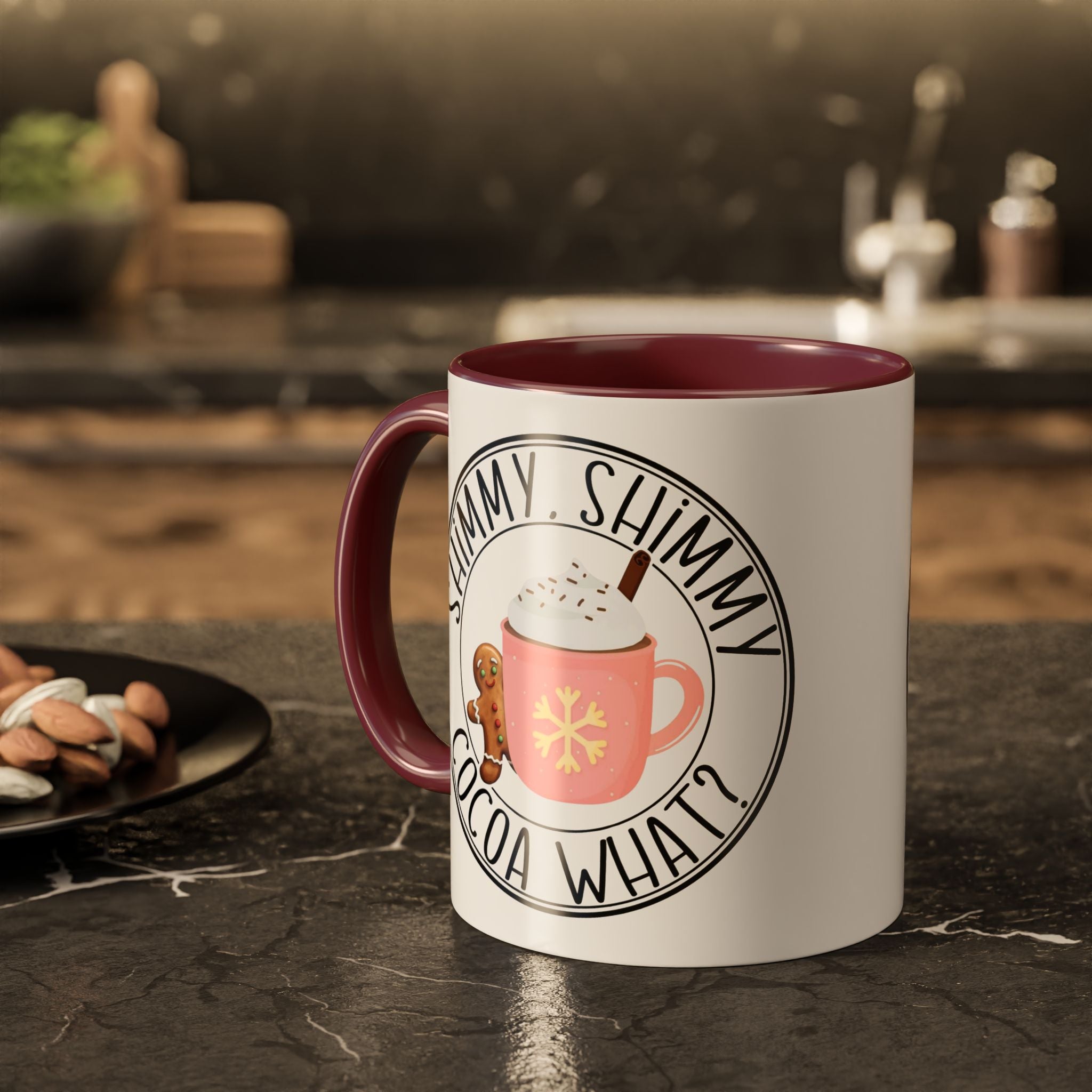 Cute Cocoa Mugs with Gingerbread Design Perfect for Winter Holiday CheerBeverage Cup Christmas Design
