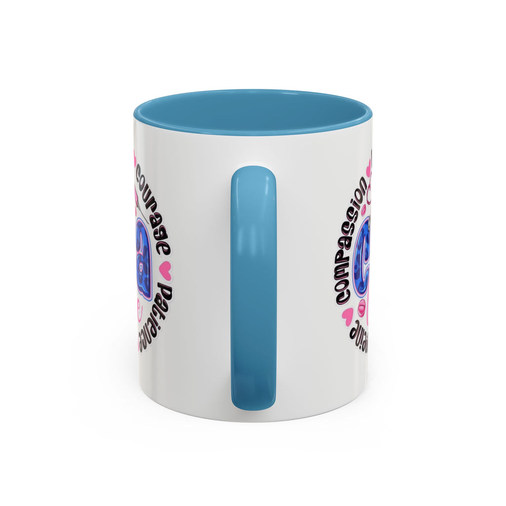 CNA Life Coffee Mug — Compassion, Courage & Patience Accent Mug (11/15oz) Medical Christmas Mug