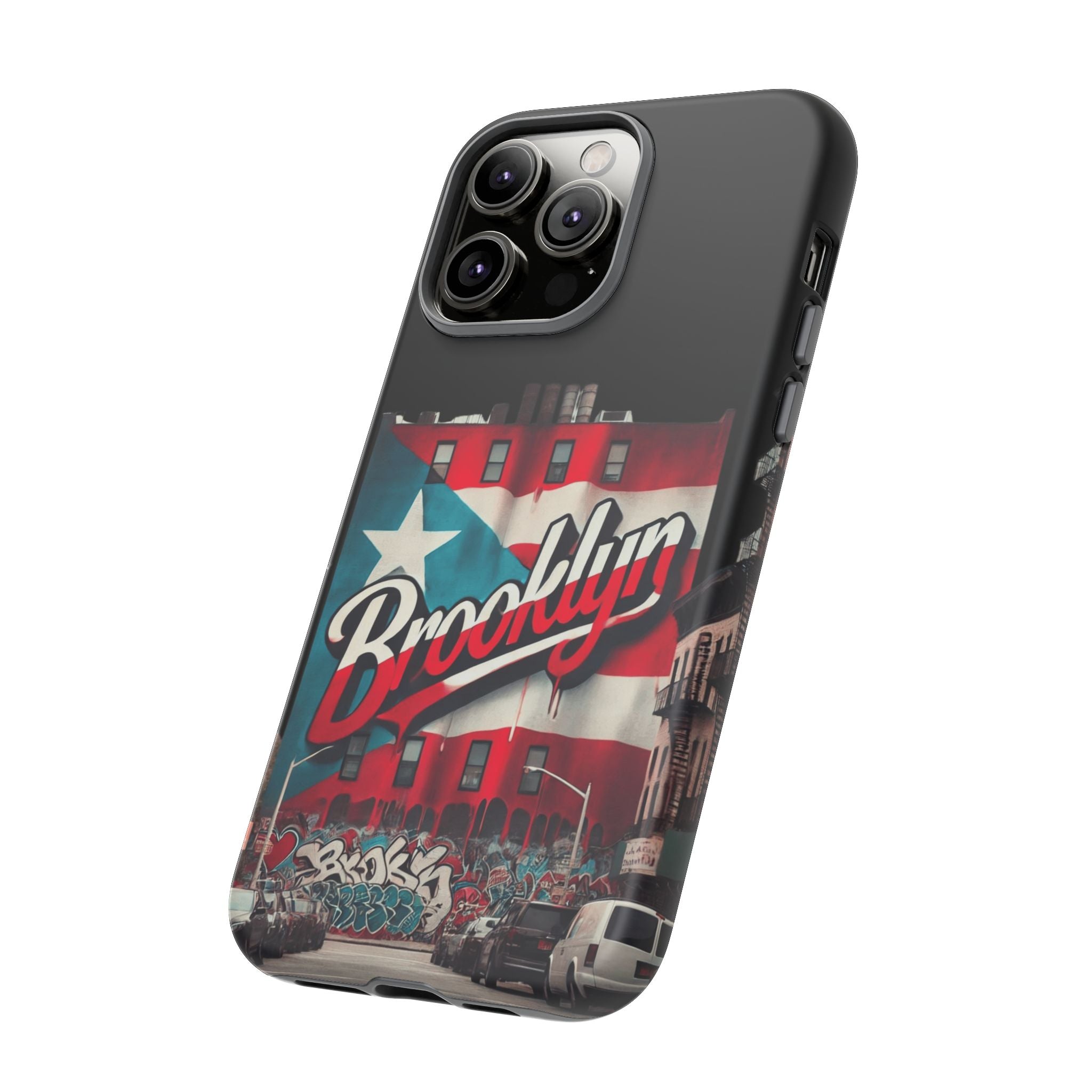 Brooklyn Street Art Phone Case  Urban Graffiti Protective Cover