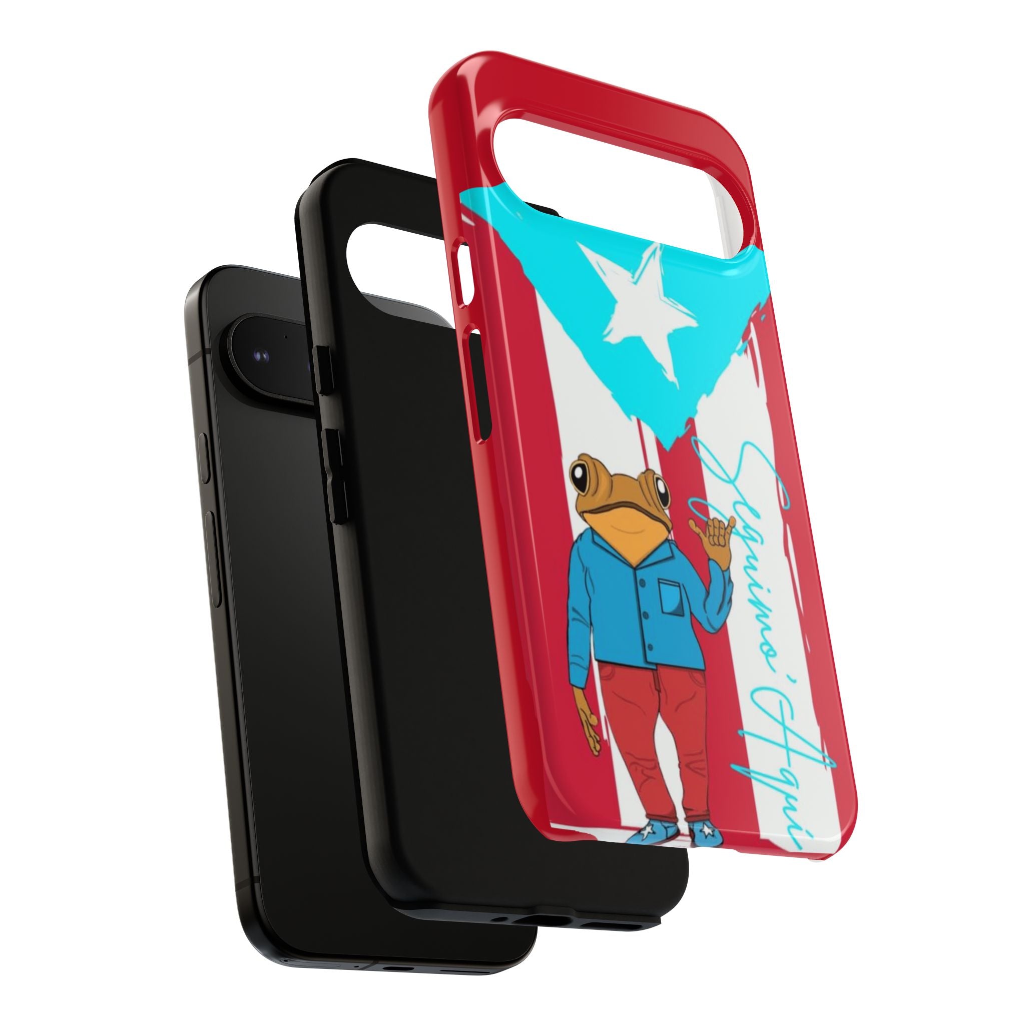 Puerto Rican Flag Frog Design ("Señorita Hops")Phone Case Isla del Encanto Phone Case – Puerto Rican Style