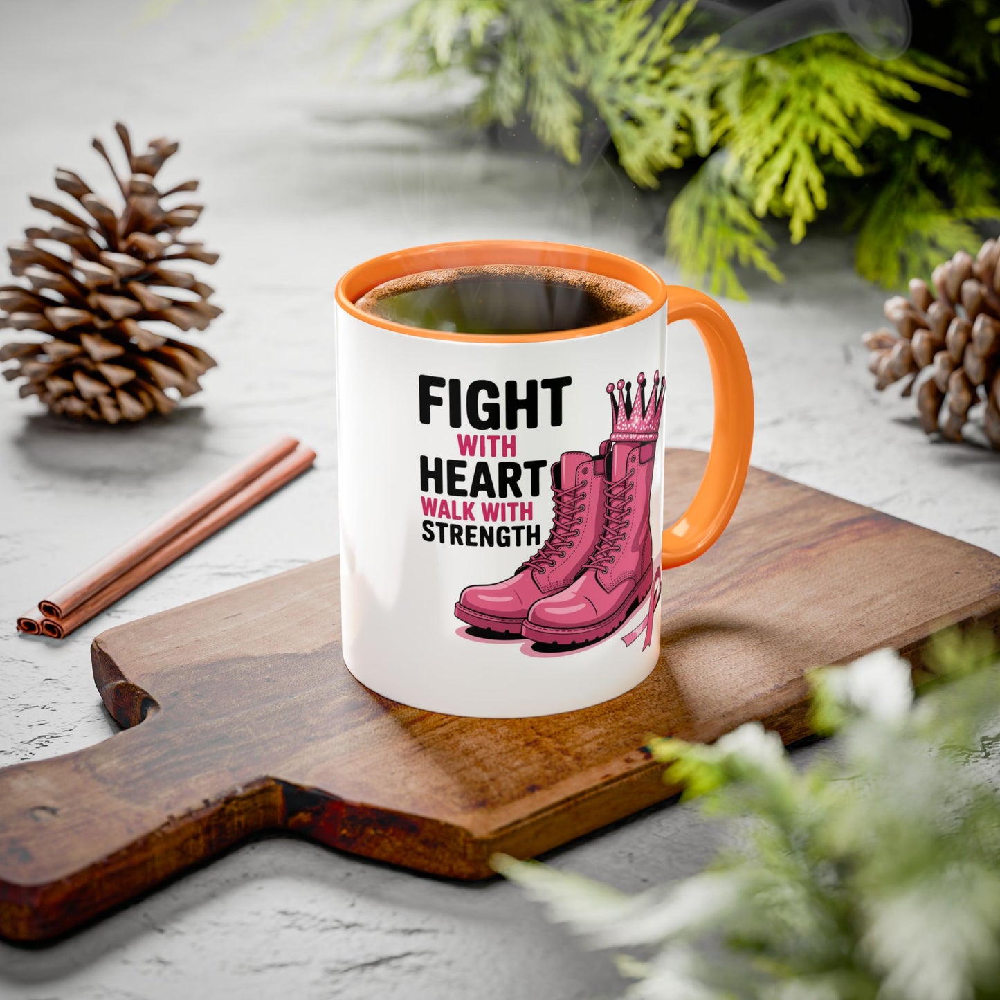 You Beat It! Cancer Survivor Mug | Motivational Gift for Her or Him | Warrior Mug