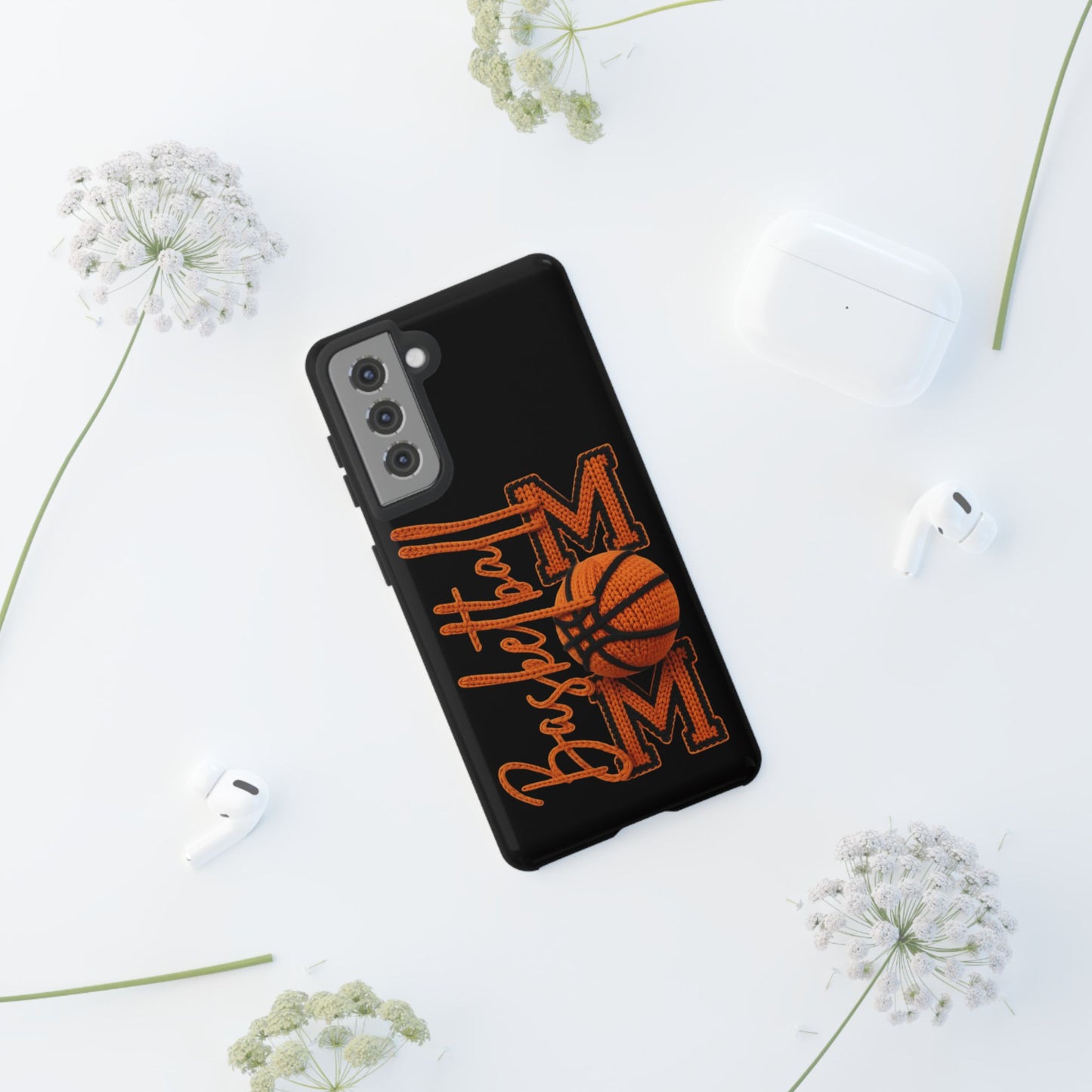 Basketball Mom Phone Case  'Basketball MOM' Protective Hard Cover