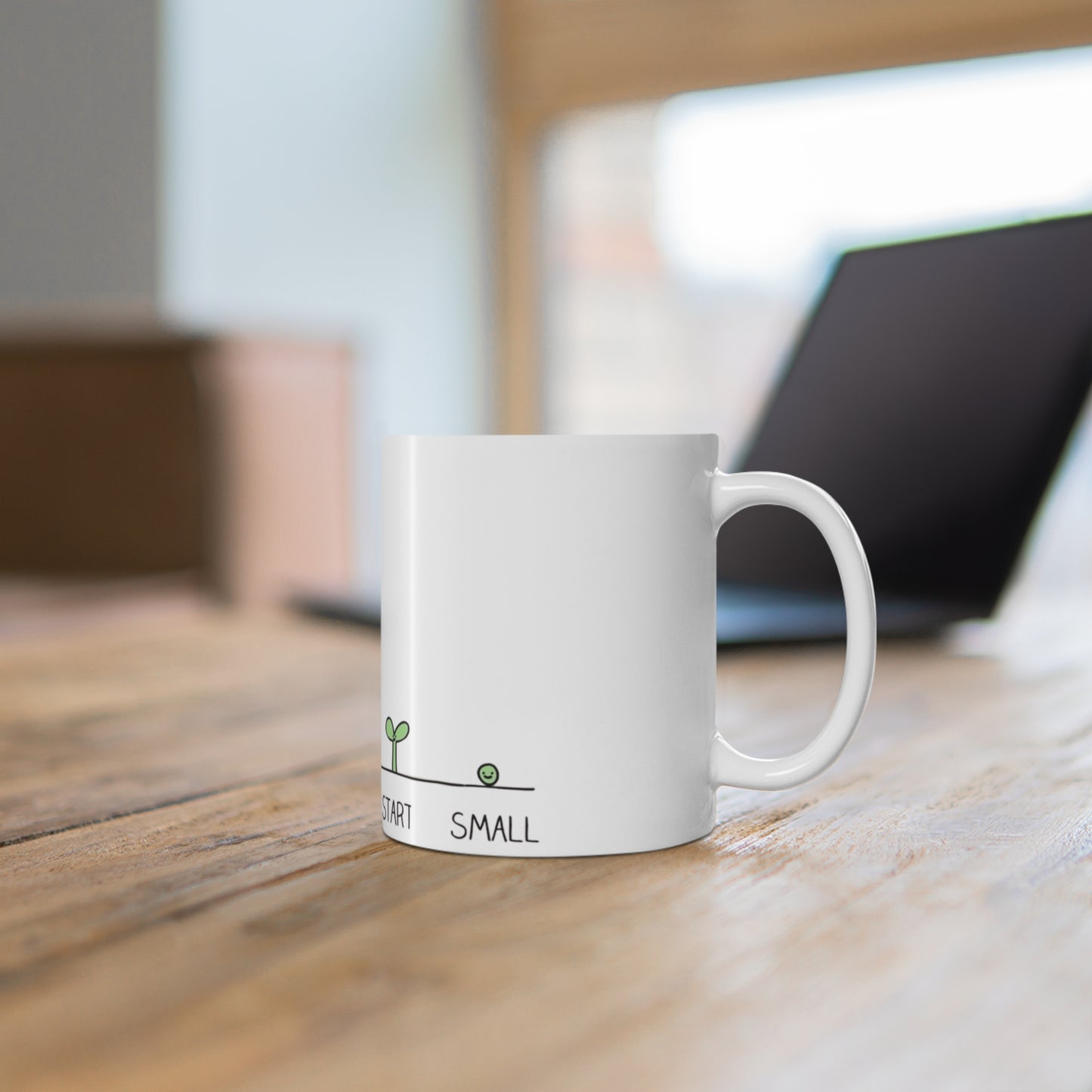 Start your day with meaning. Empowering Floral Mug | Power of Words | Inspirational Coffee Cup | Gift for Friends | Positive Affirmation | Home Decor | Self-Love