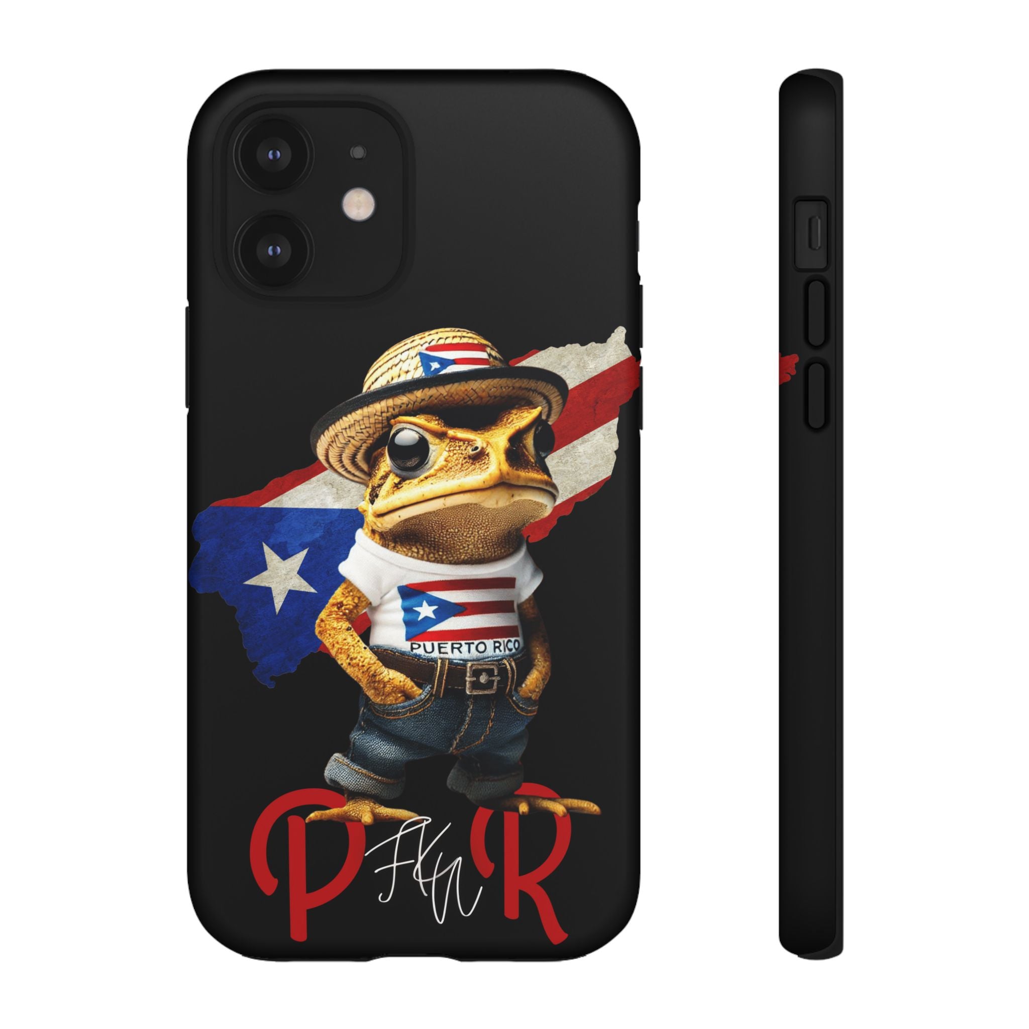 Puerto Rican Frog Tough Phone Case  Puerto Rico Flag Patriotic Protective Case