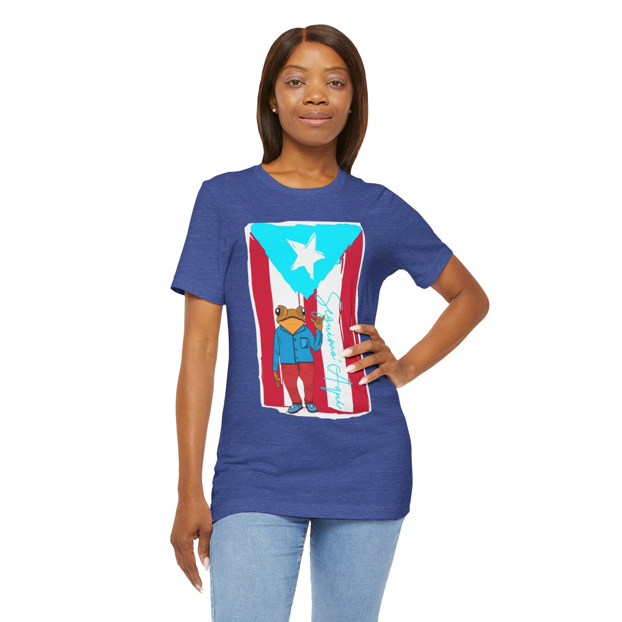 Puerto Rican Coqui Flag T‑Shirt  Boricua Pride Tee