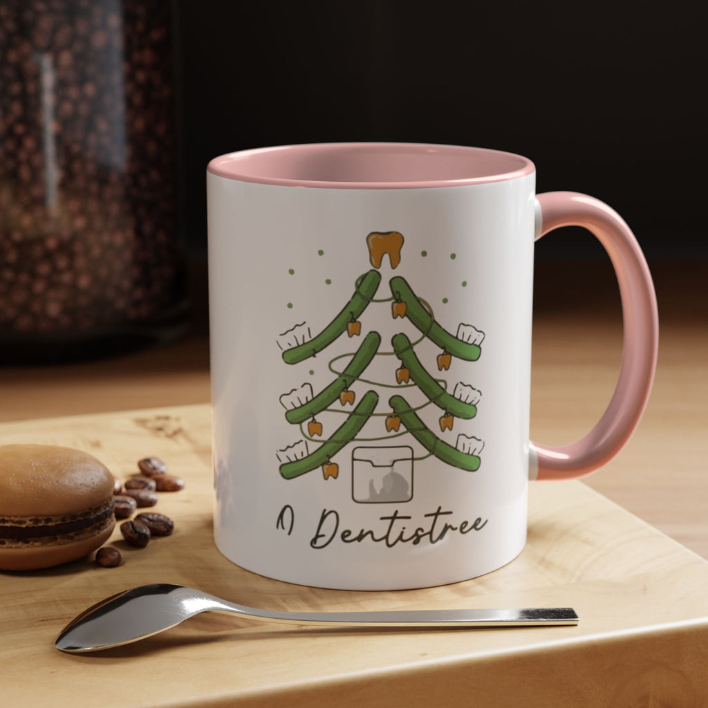 Dentist Christmas Mug - 'A Dentistree' Holiday Coffee Cup (11/15oz)