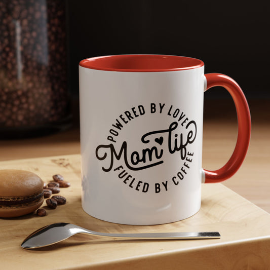 Moms Love Mug: A Daily Reminder of Appreciation Accent Coffee Mug (11, 15oz)