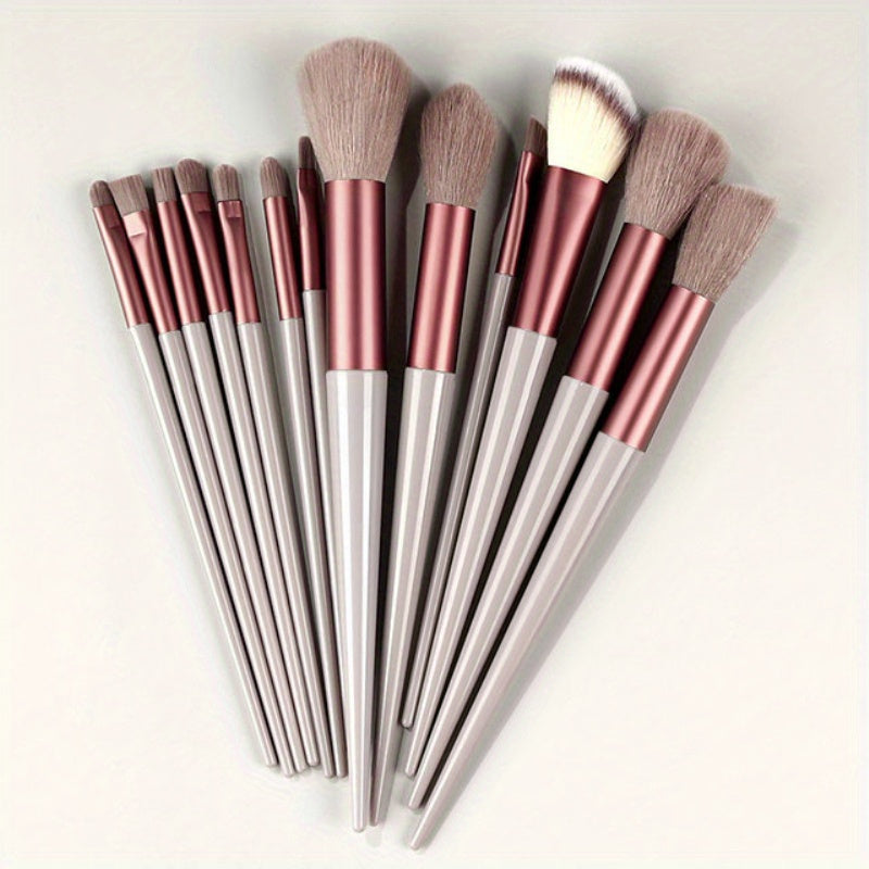 15Pcs Makeup Brush Set Soft Fluffy Professional Cosmetic Foundation Powder Eyeshadow Kabuki Blending Make Up Brush Beauty Tool Ideal For Makeup Beginner And Artist