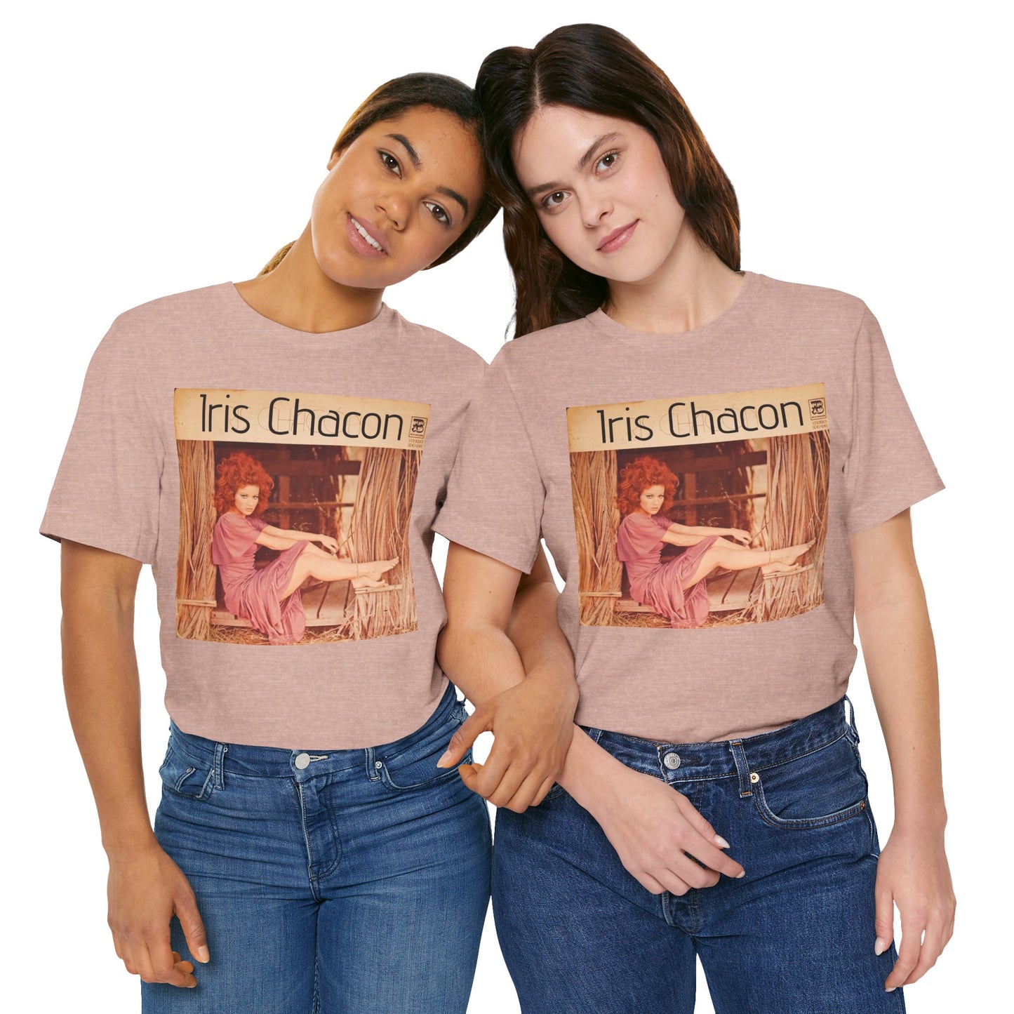 Retro Iris Chacon Unisex Tee, Vintage Music Shirt, Bohemian T-Shirt, Gift for Her, 90s Style Top