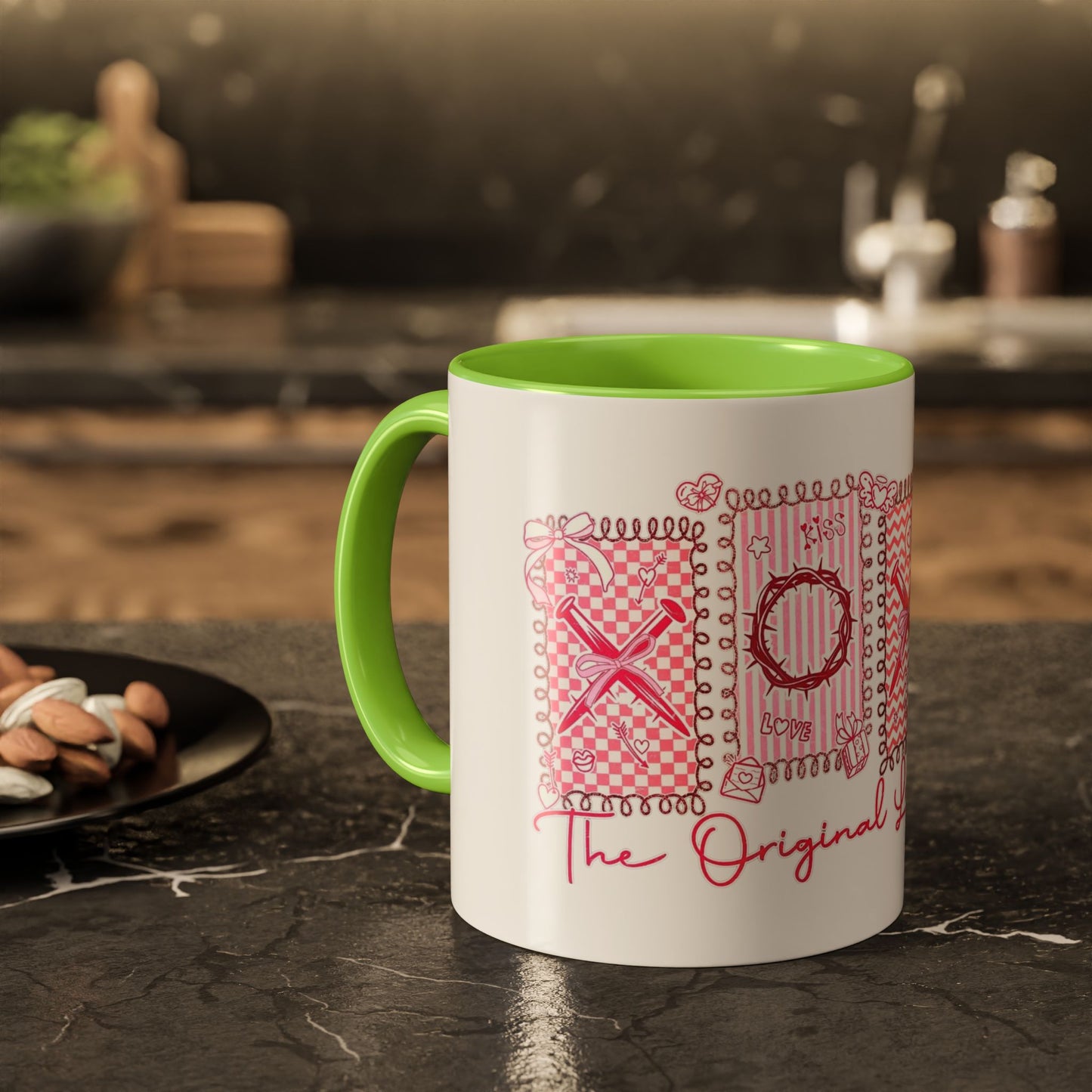 Love Letters XOXO Ceramic Mug — Colorful 11oz & 15oz Coffee Cup