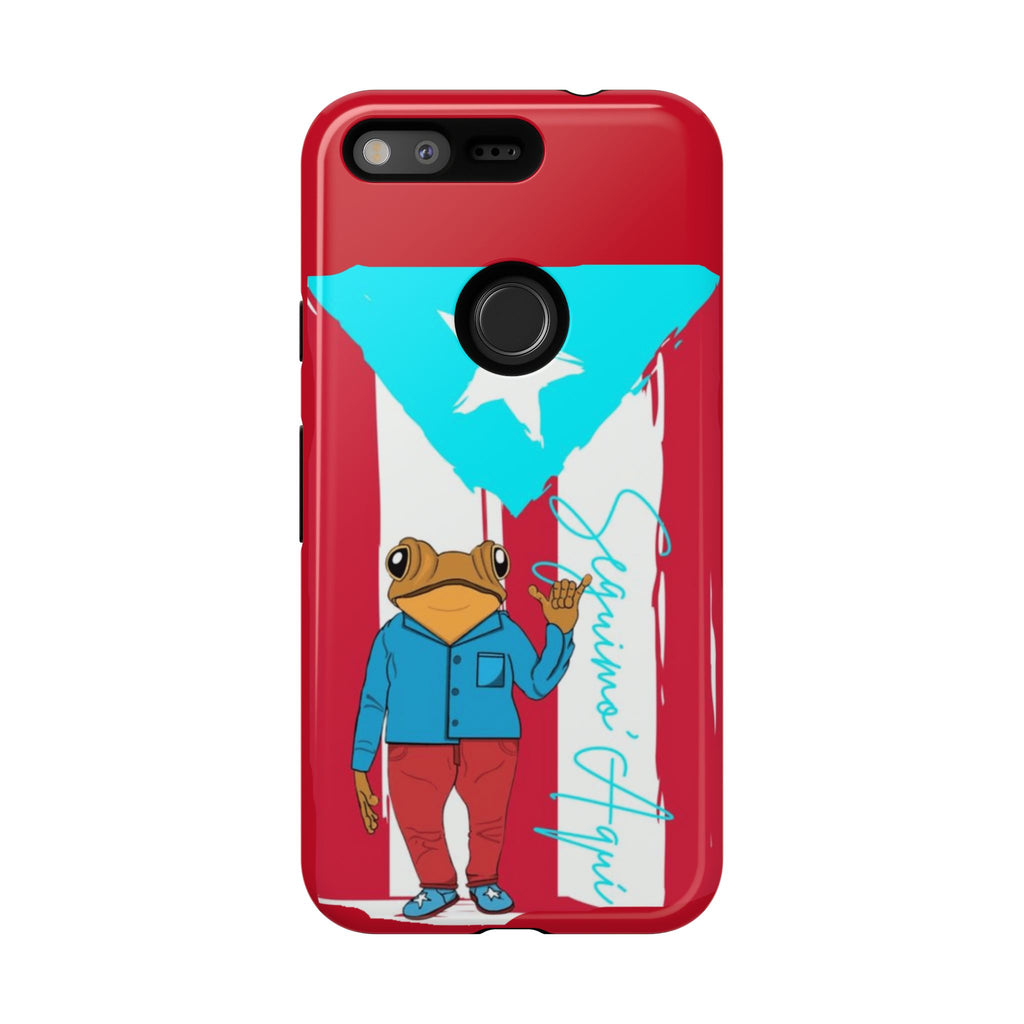 Puerto Rican Flag Frog Design ("Señorita Hops")Phone Case Isla del Encanto Phone Case – Puerto Rican Style
