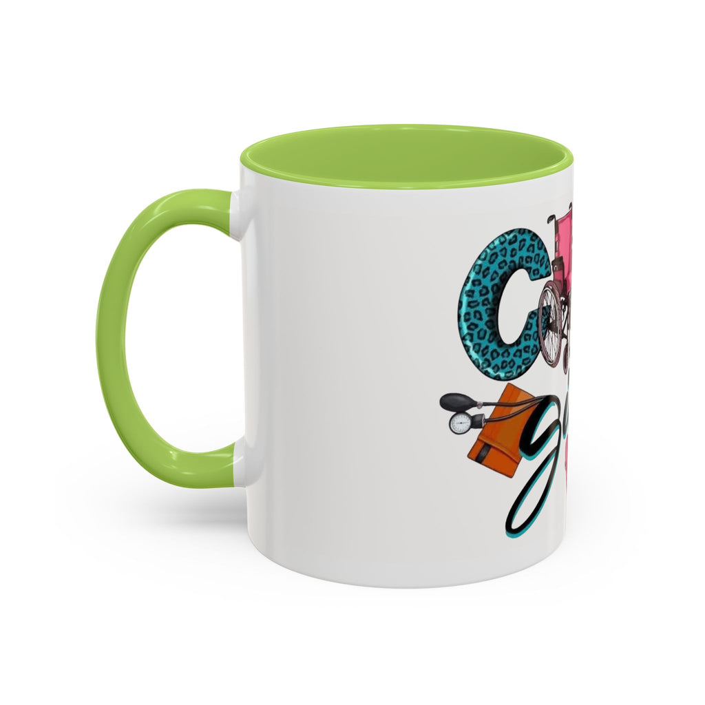 Nurse Given Accent Coffee Mug — Caregiver & Medical Equipment Design Christmas mug for all healthcare heroes