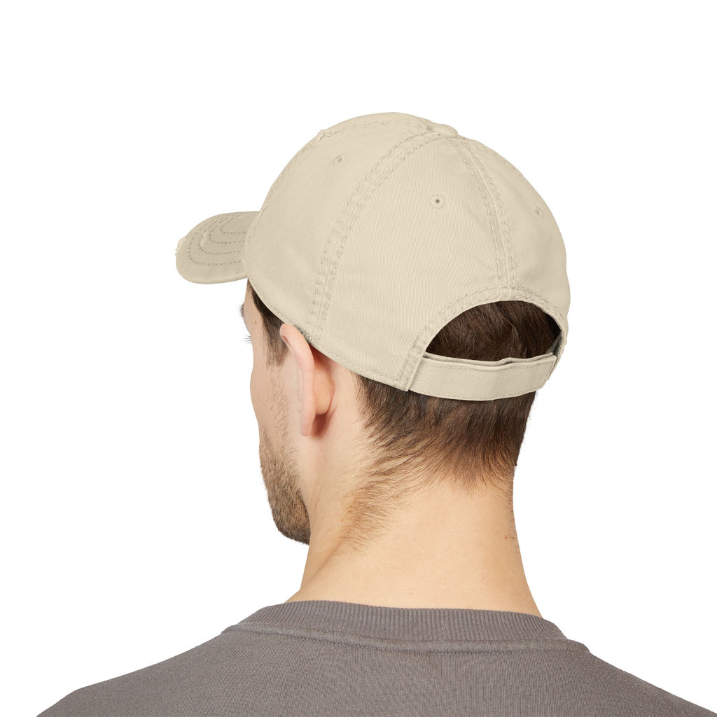 Distressed Embroidered 'CHRIST' Dad Hat — Vintage Christian Baseball Cap