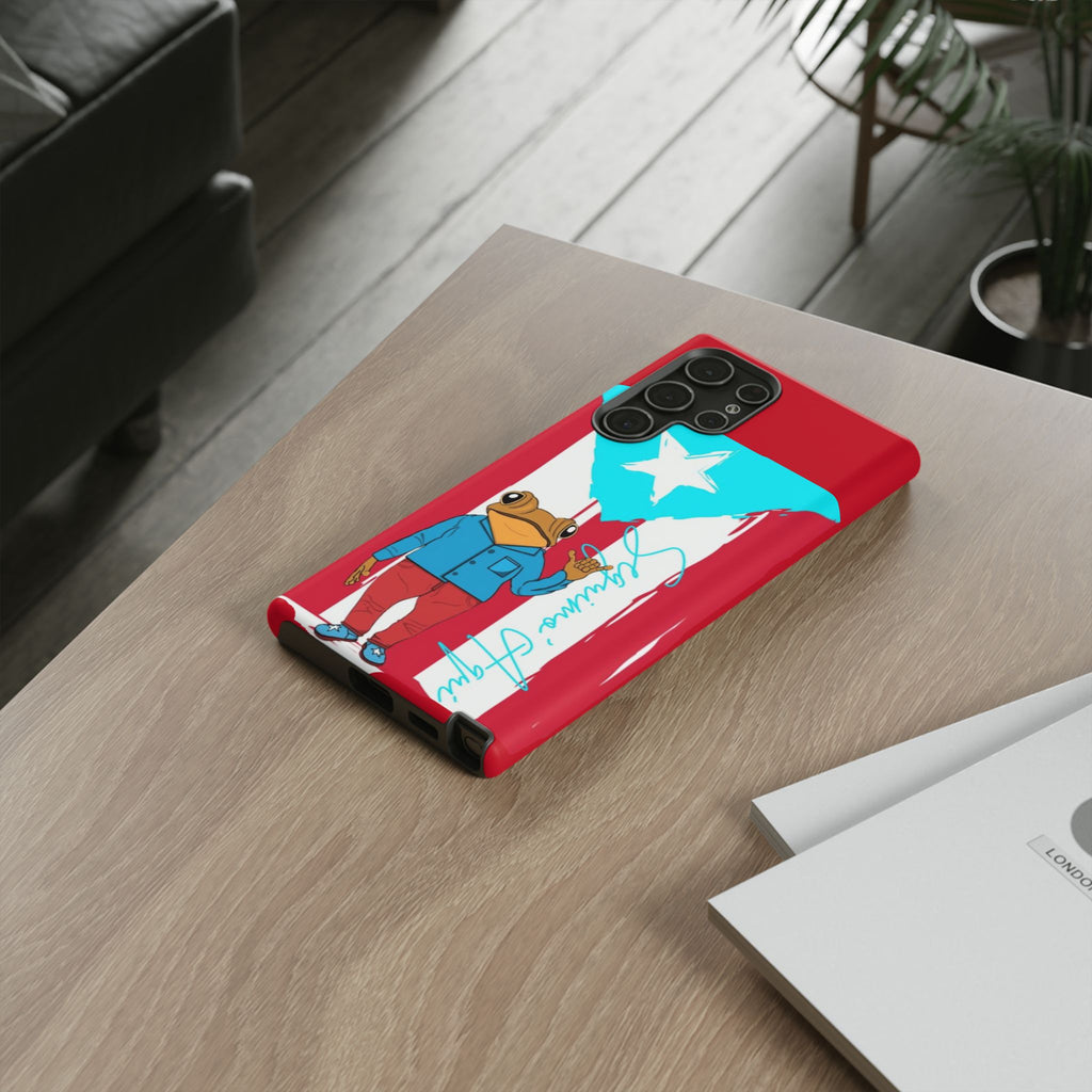 Puerto Rican Flag Frog Design ("Señorita Hops")Phone Case Isla del Encanto Phone Case – Puerto Rican Style