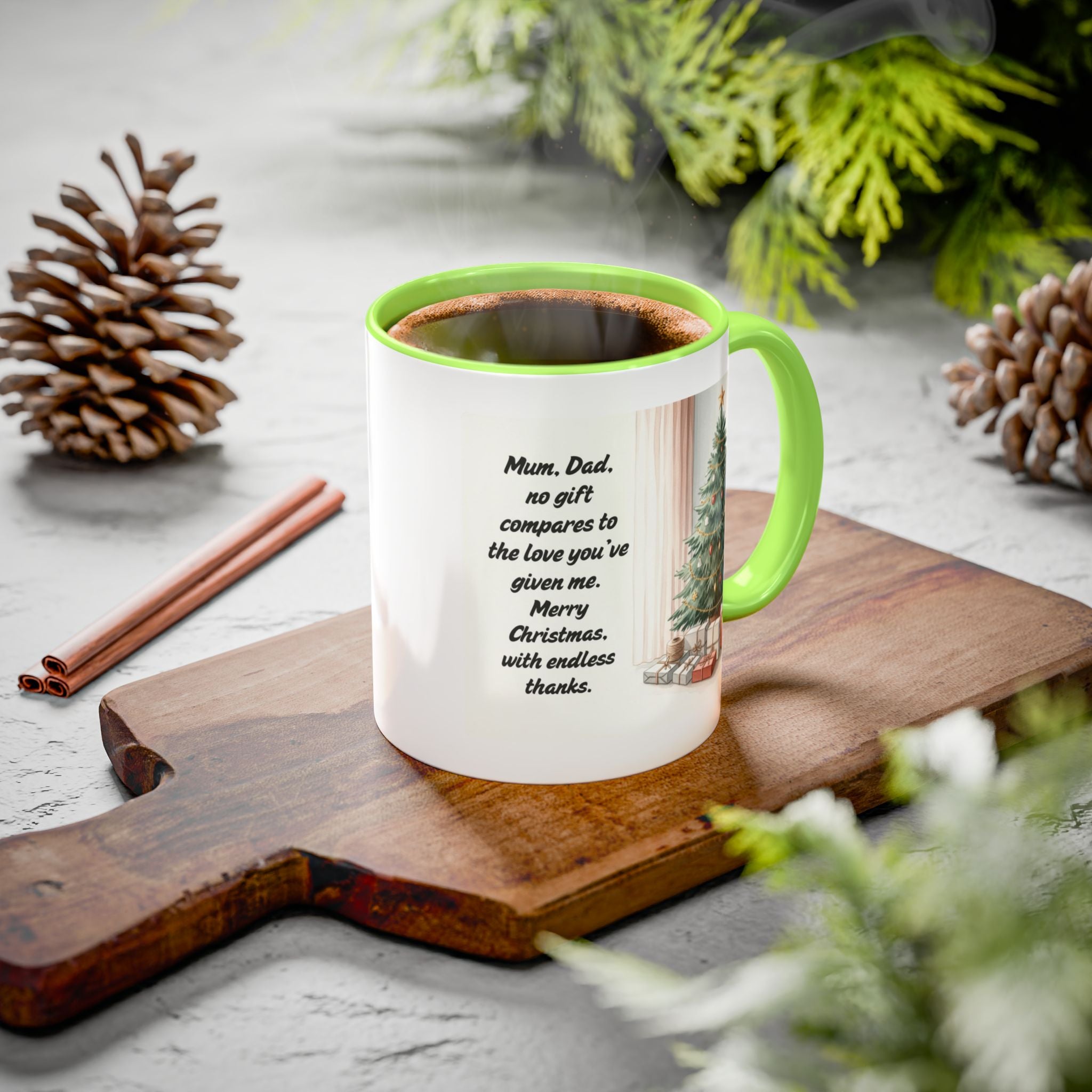 Christmas Mugs  Holiday Coffee Cups with Festive Quotes & Designs  Colorful 11oz & 15oz Coffee Cup with Heartfelt Message