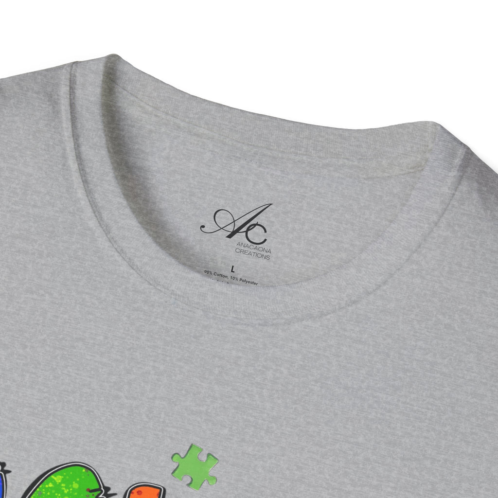 Color Outside the Lines Unisex T-Shirt for Autism Awareness