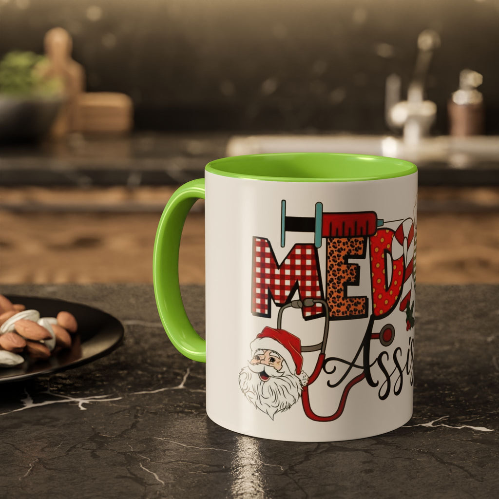 Medical Assistant Christmas Mug — Festive Colorful 11oz/15oz Coffee Cup Medical Christmas Mug