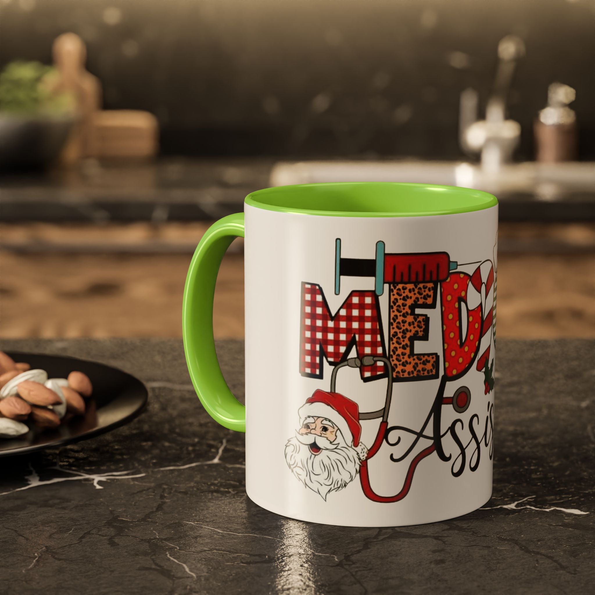 Medical Assistant Christmas Mug — Festive Colorful 11oz/15oz Coffee Cup Medical Christmas Mug