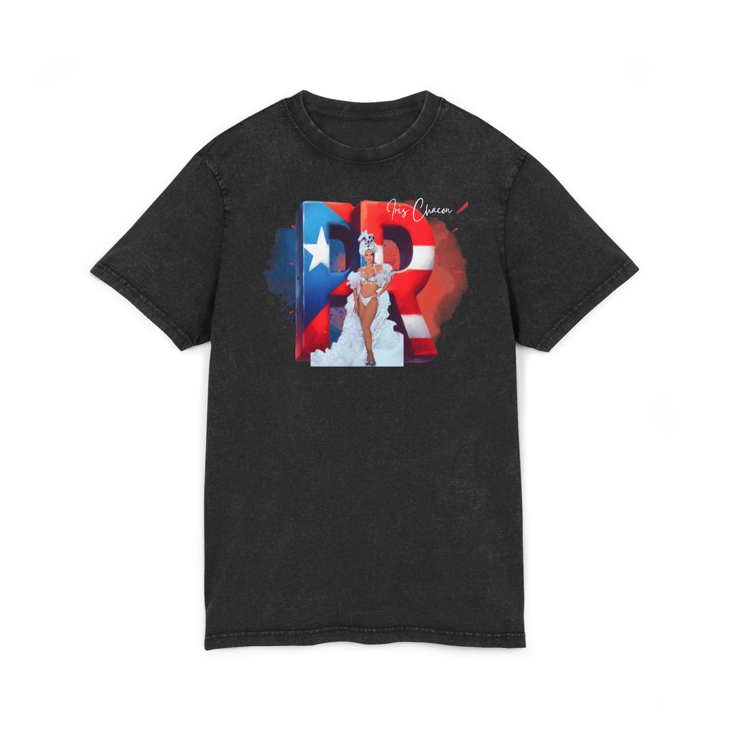 Iris Chacon Orgullo Boricua Acid Washed Round Neck Tee - Vibrant Graphic Tee, Unisex Casual Shirt, Stylish Summer Top, Great Gift for Fashion Lovers, Perfect for [...]