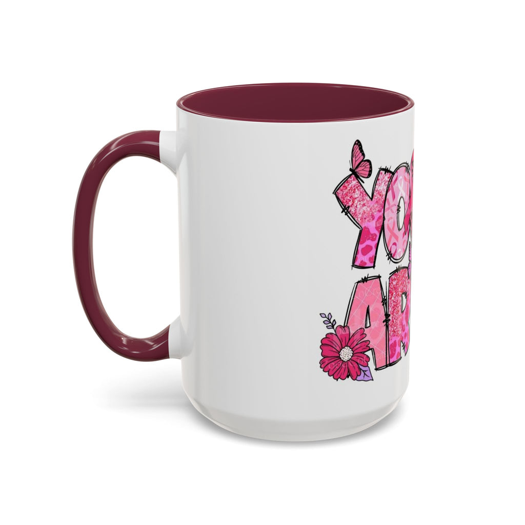 Cancer Hope Collection Empowering Inspirational Mug for Breast Cancer Awareness