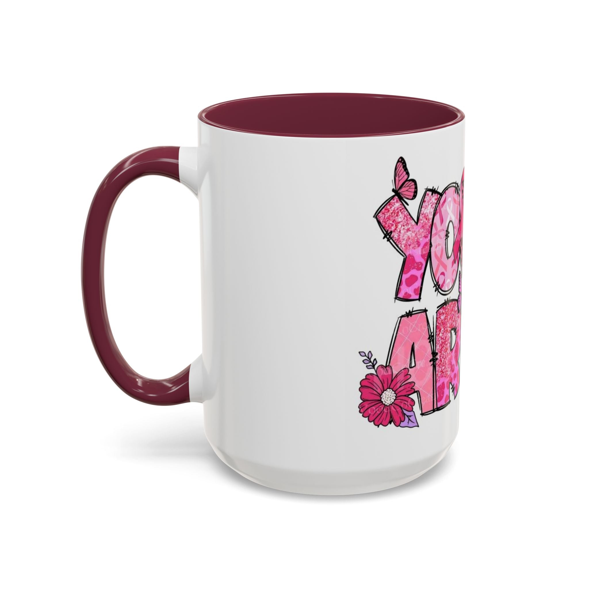 Cancer Hope Collection Empowering Inspirational Mug for Breast Cancer Awareness