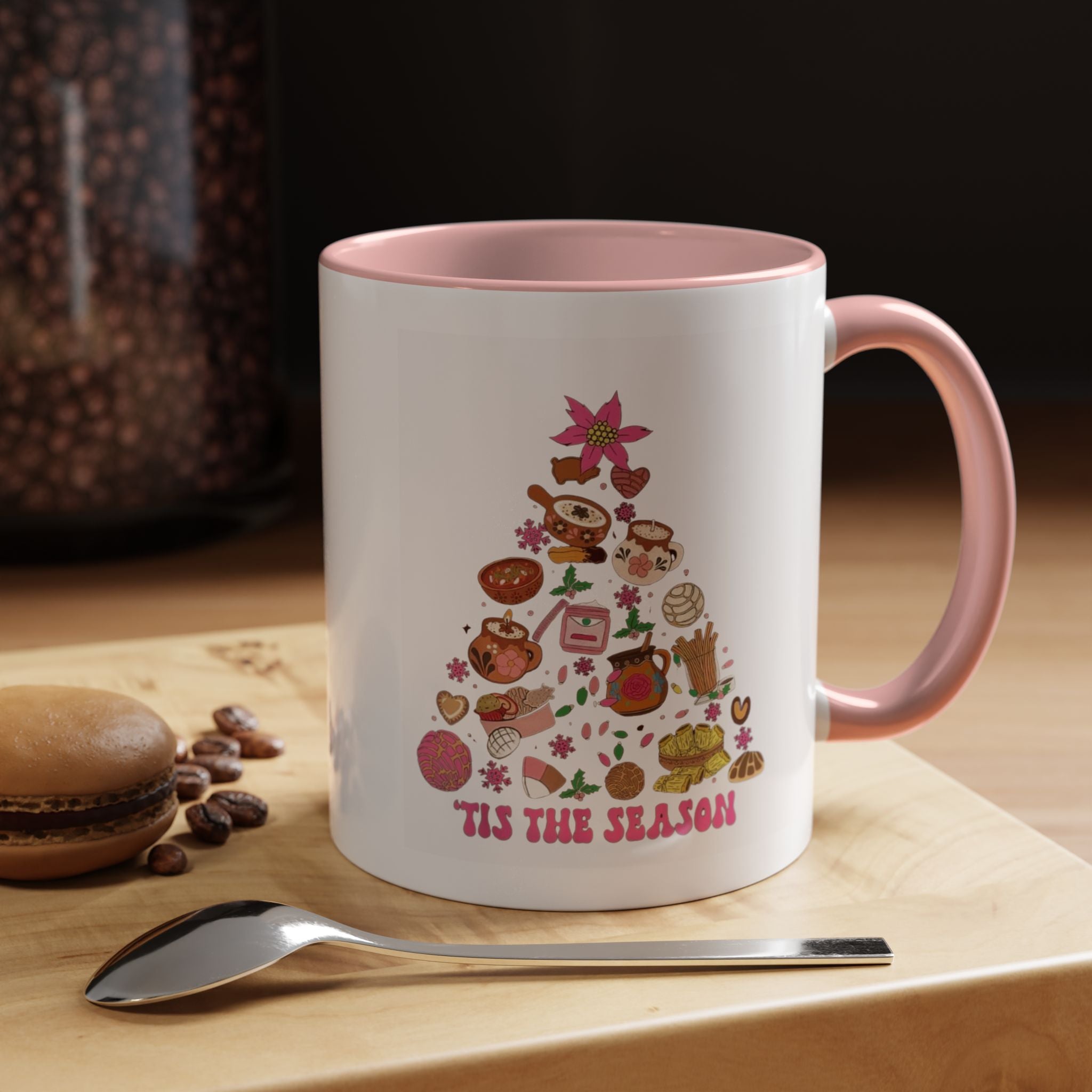 Coffee Mug - 'Tis the Season' Holiday Cookie Tree Accent Mug (11/15oz)